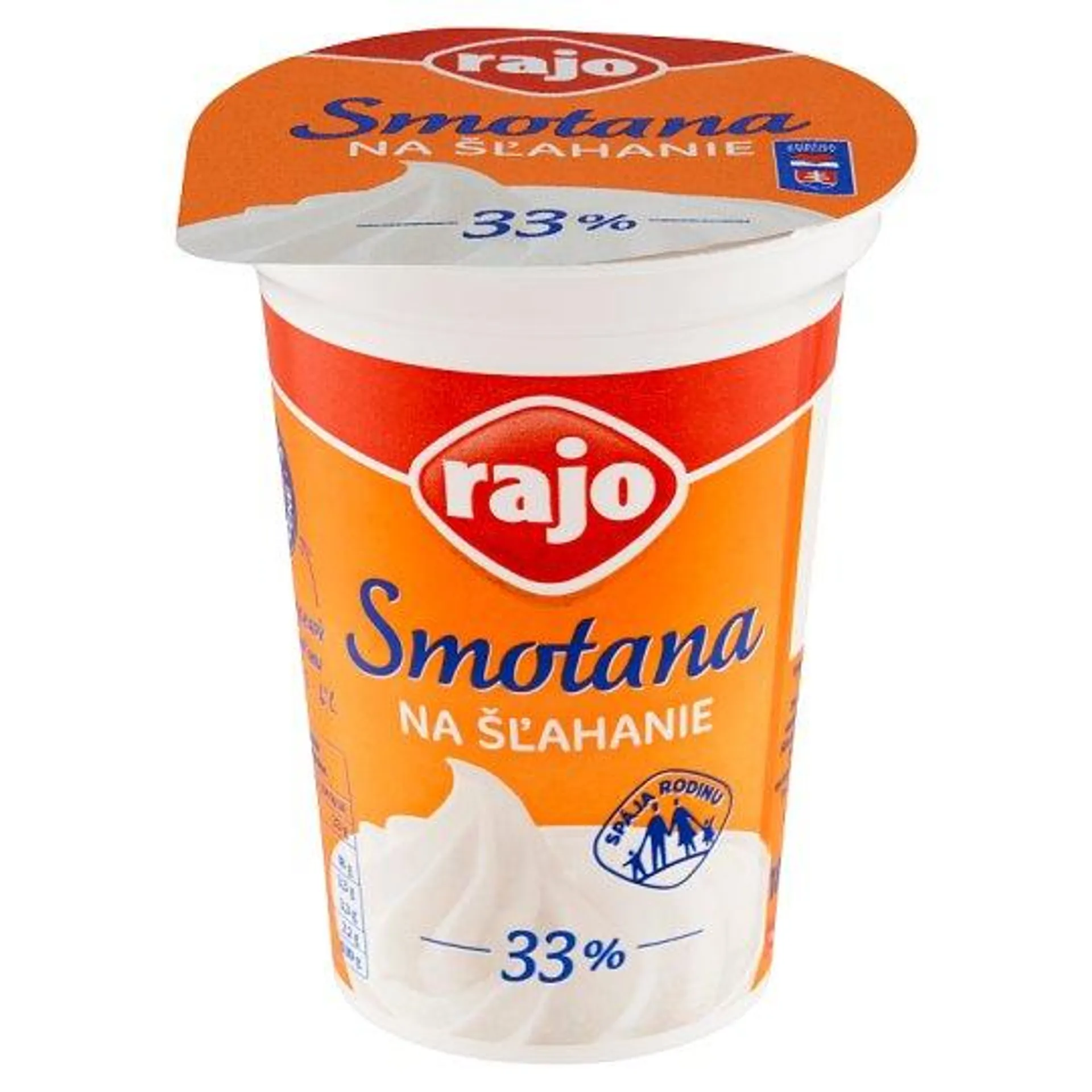 Rajo Smotana na šľahanie 33% 180 ml