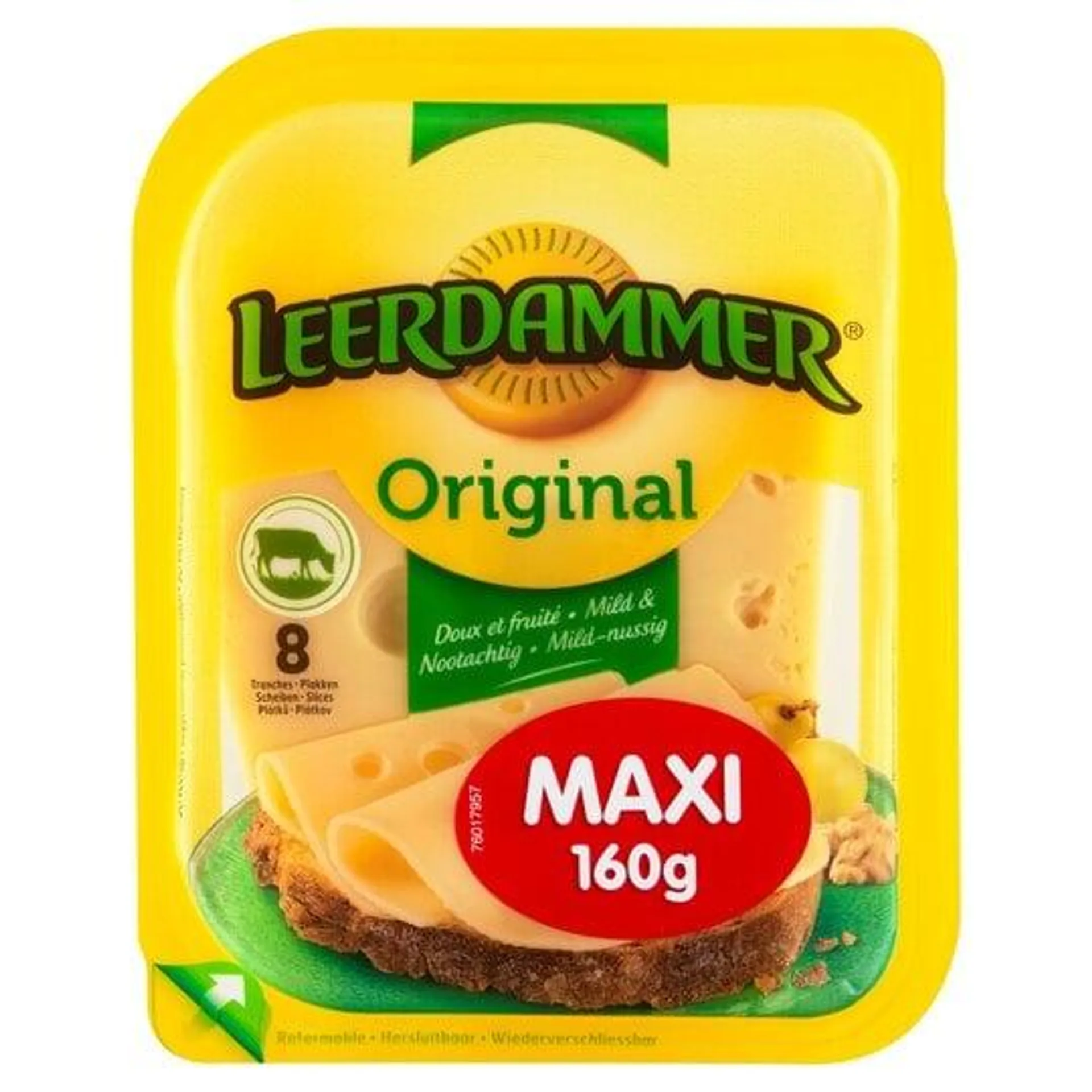 Leerdammer Original Maxi 8 plátkov 160 g