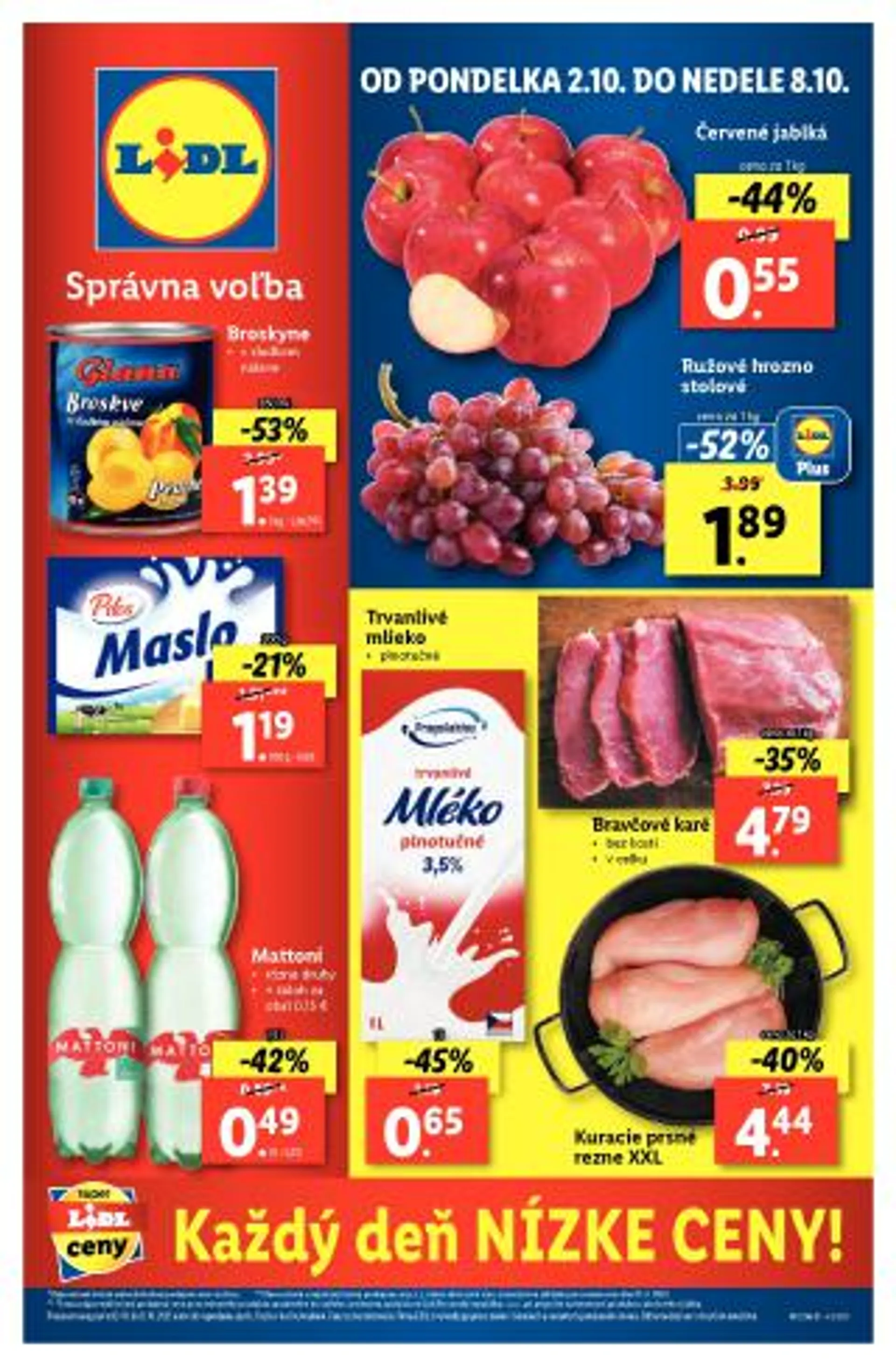 Leták: Lidl leták od 2. októbra do 8. októbra 2023 - Prehľad Stránky 1