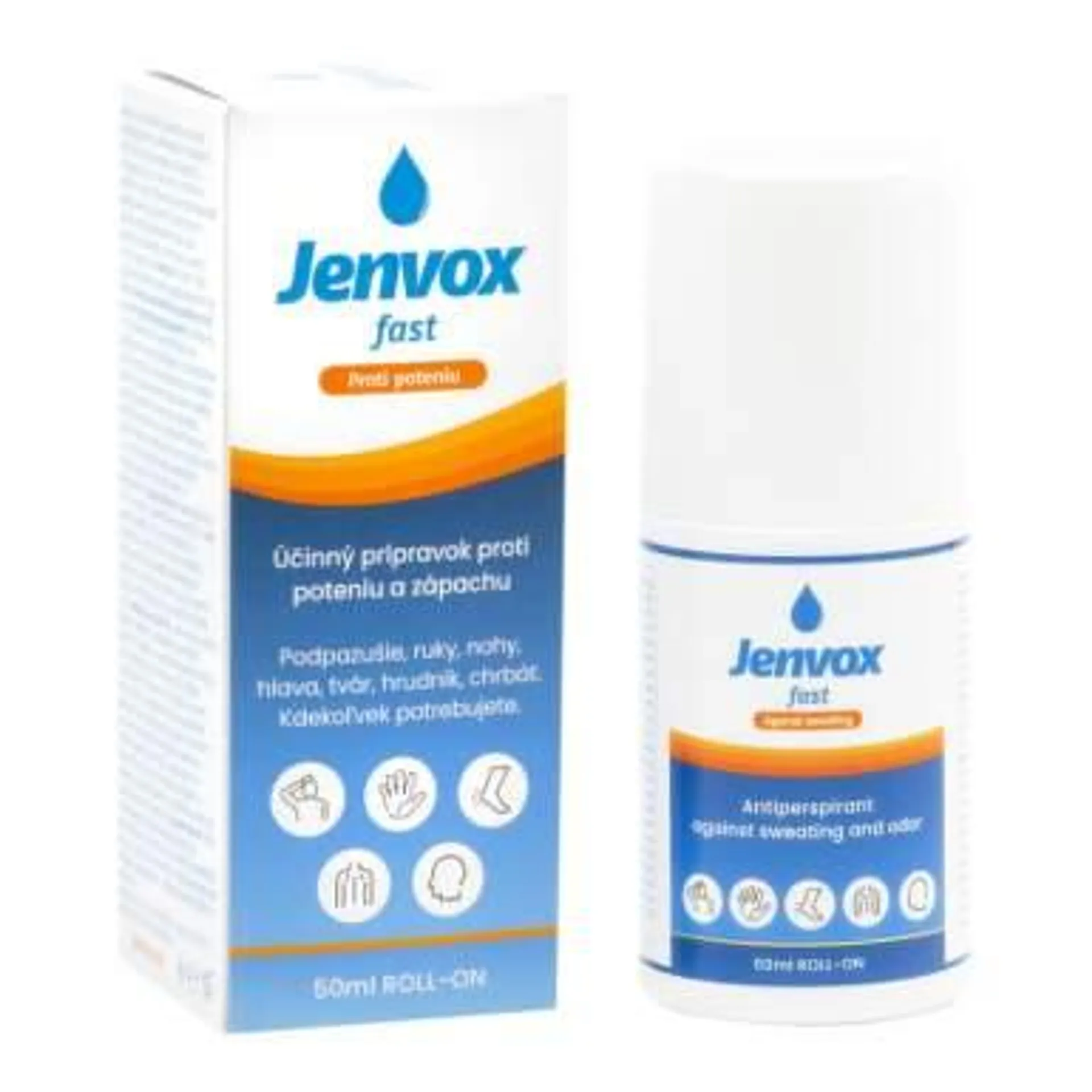 JENVOX Fast proti poteniu roll-on antiperspirant 50 ml