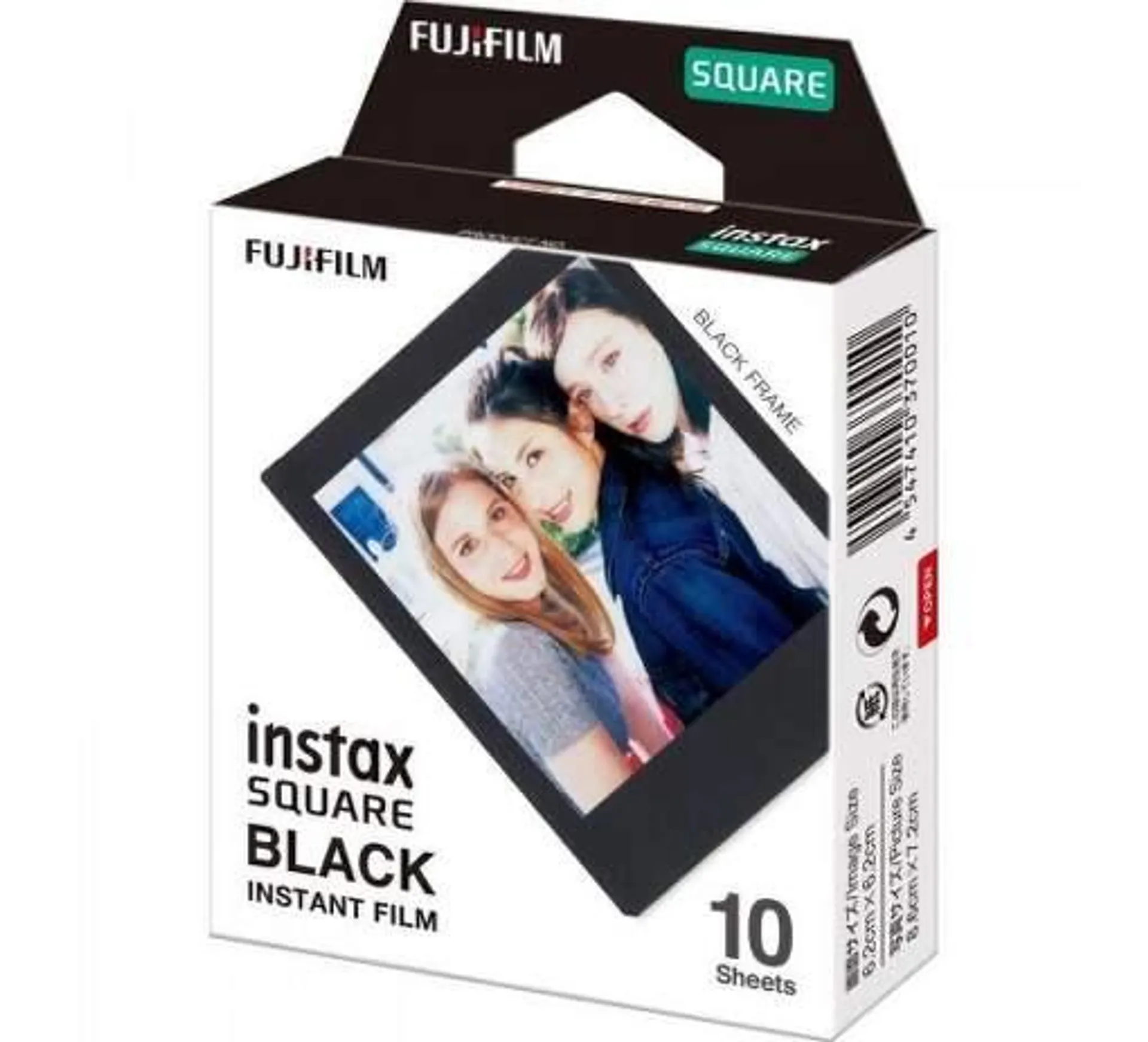 Fujifilm Instax Square 10 ks film, čierna