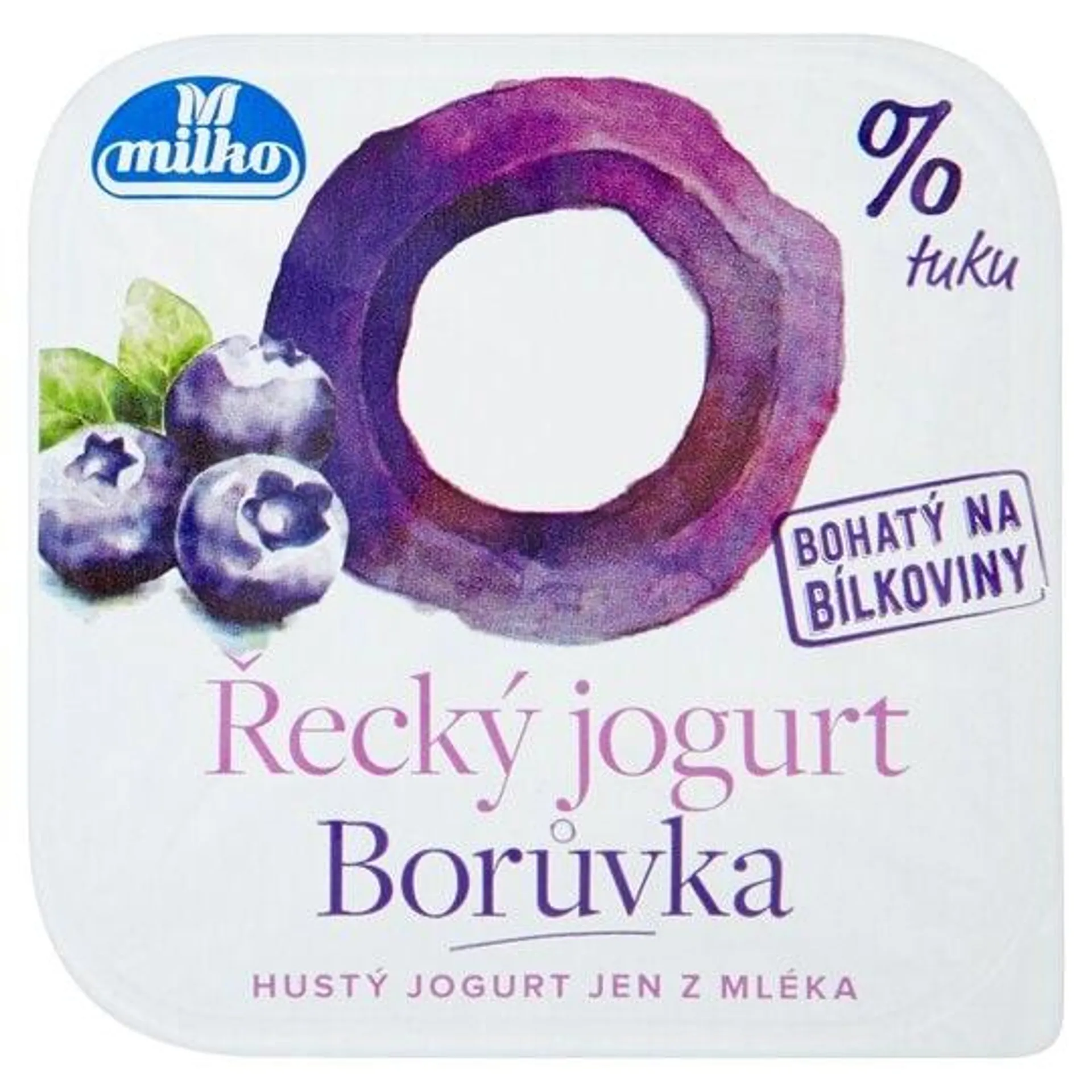 Milko Řecký jogurt 0% čučoriedka 140 g