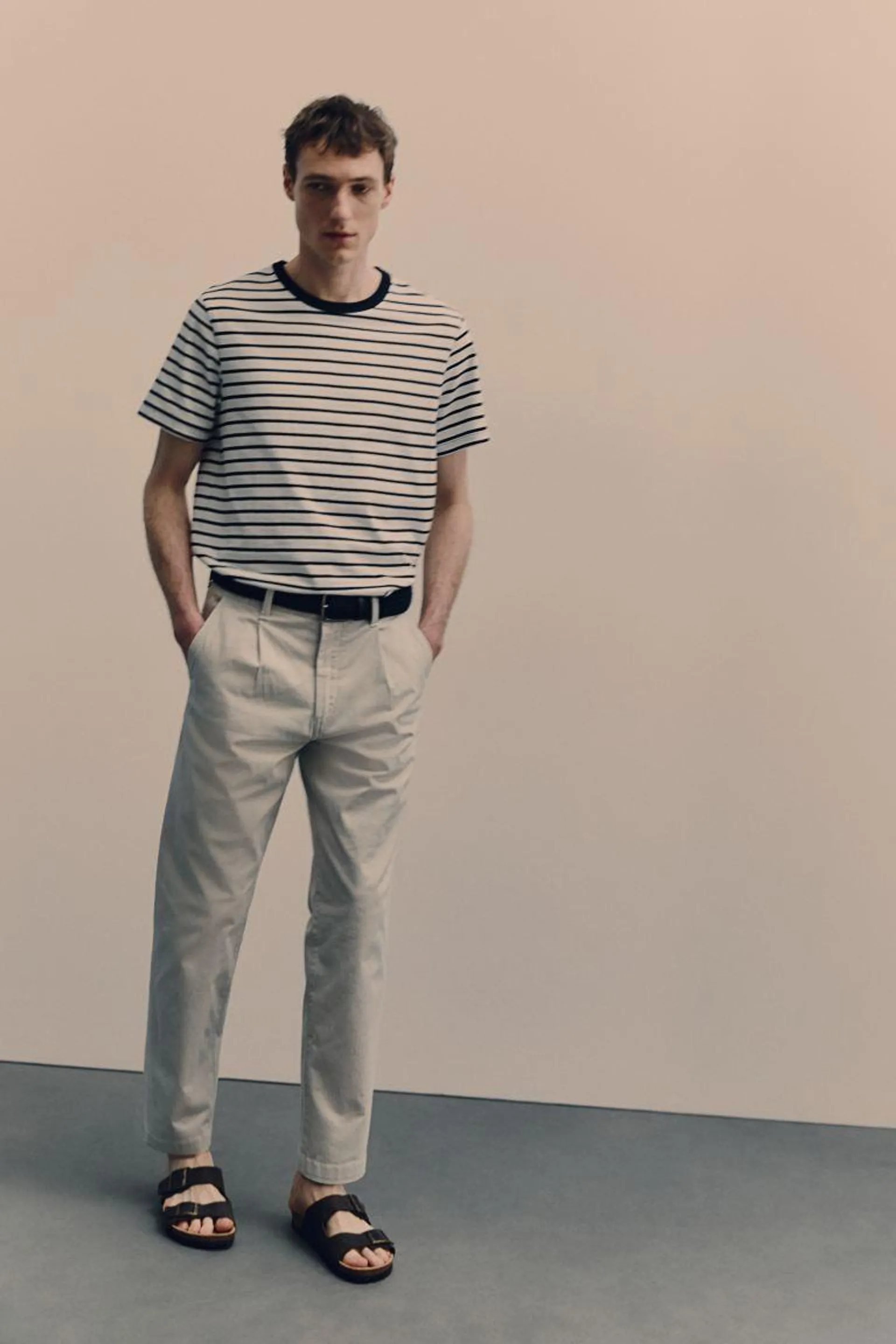 Cropped παντελόνι chino Regular Fit