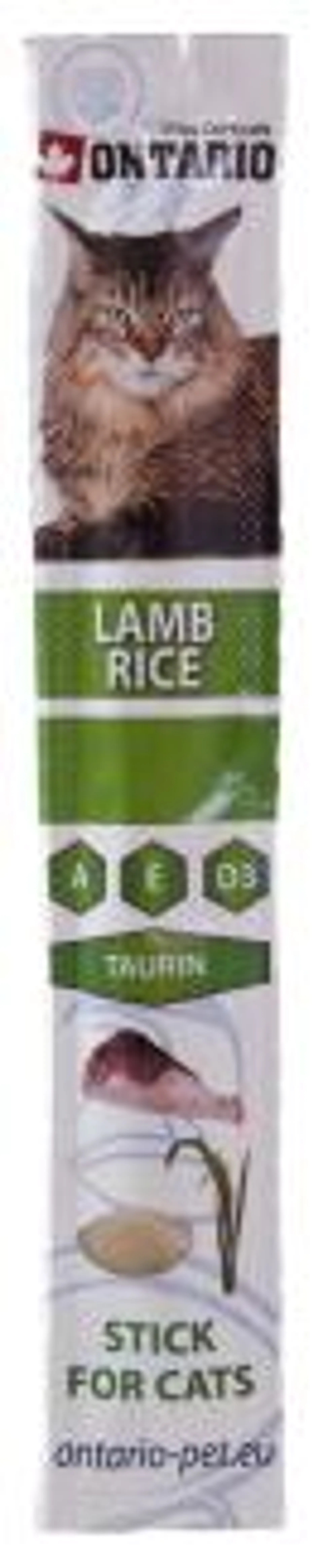 ONTARIO Stick for cats Lamb Rice 5g