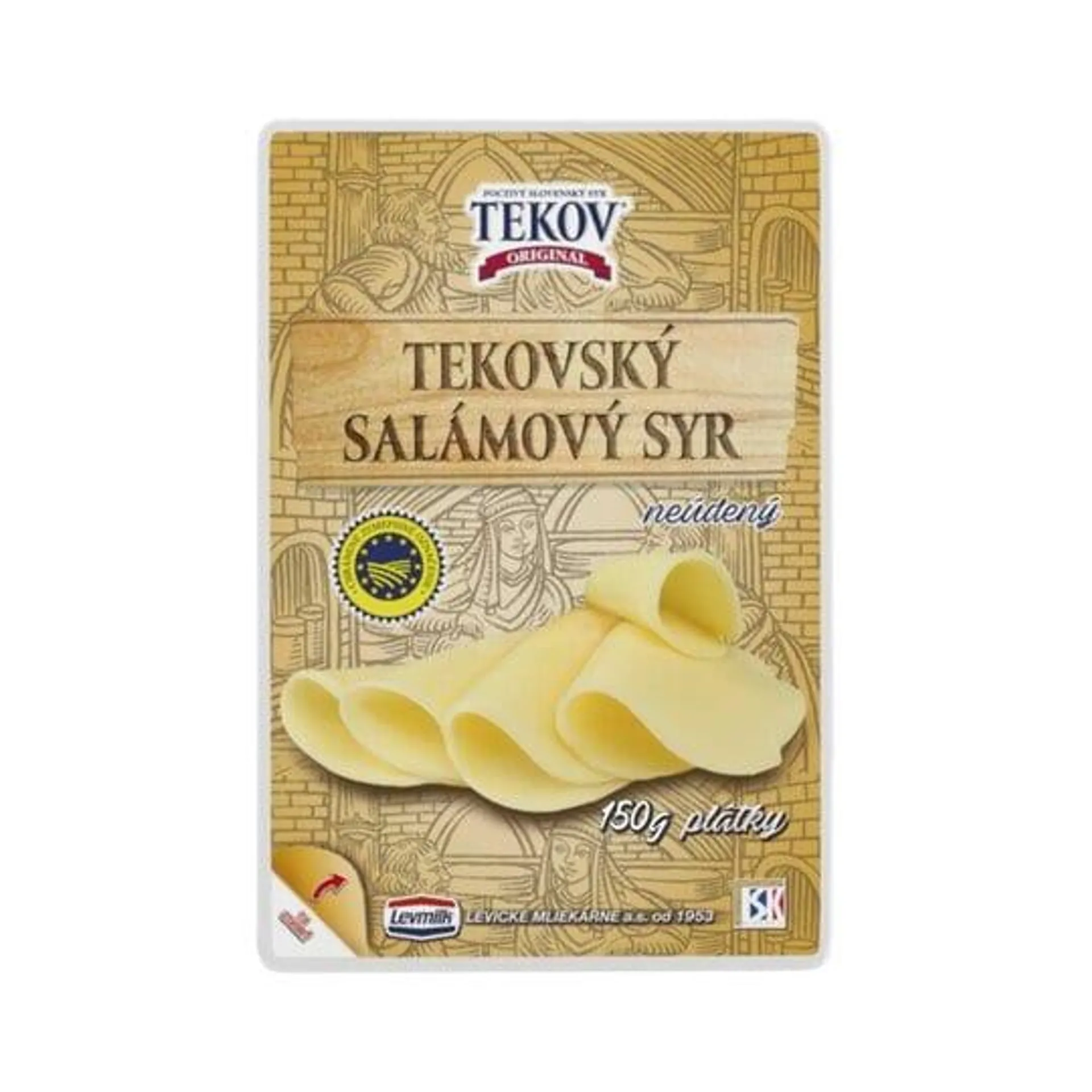 TEKOVSKÝ SALÁMOVÝ SYR neúdený plátky 150 g