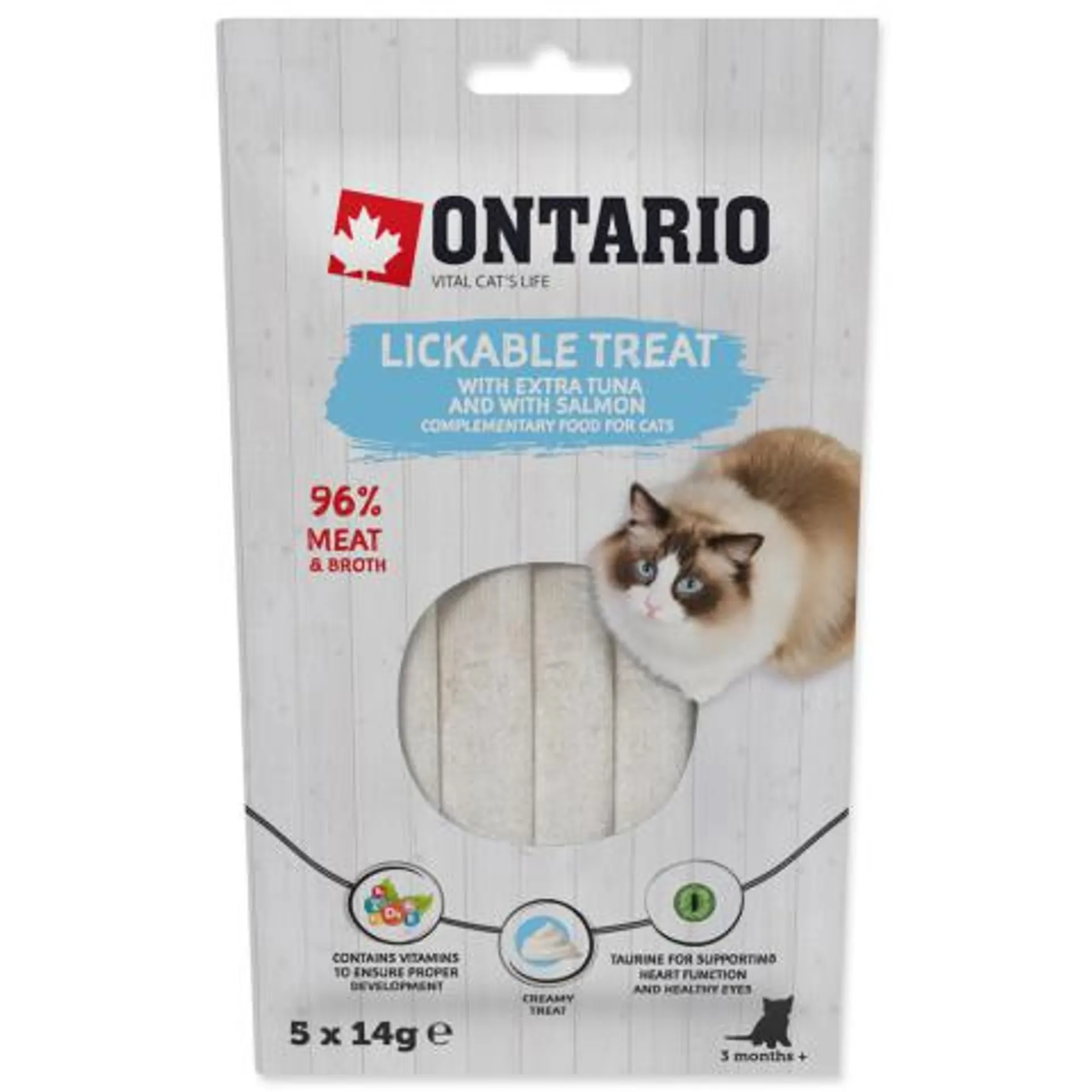 Ontario cat lízacia poch. 5x14 g tuniak/losos