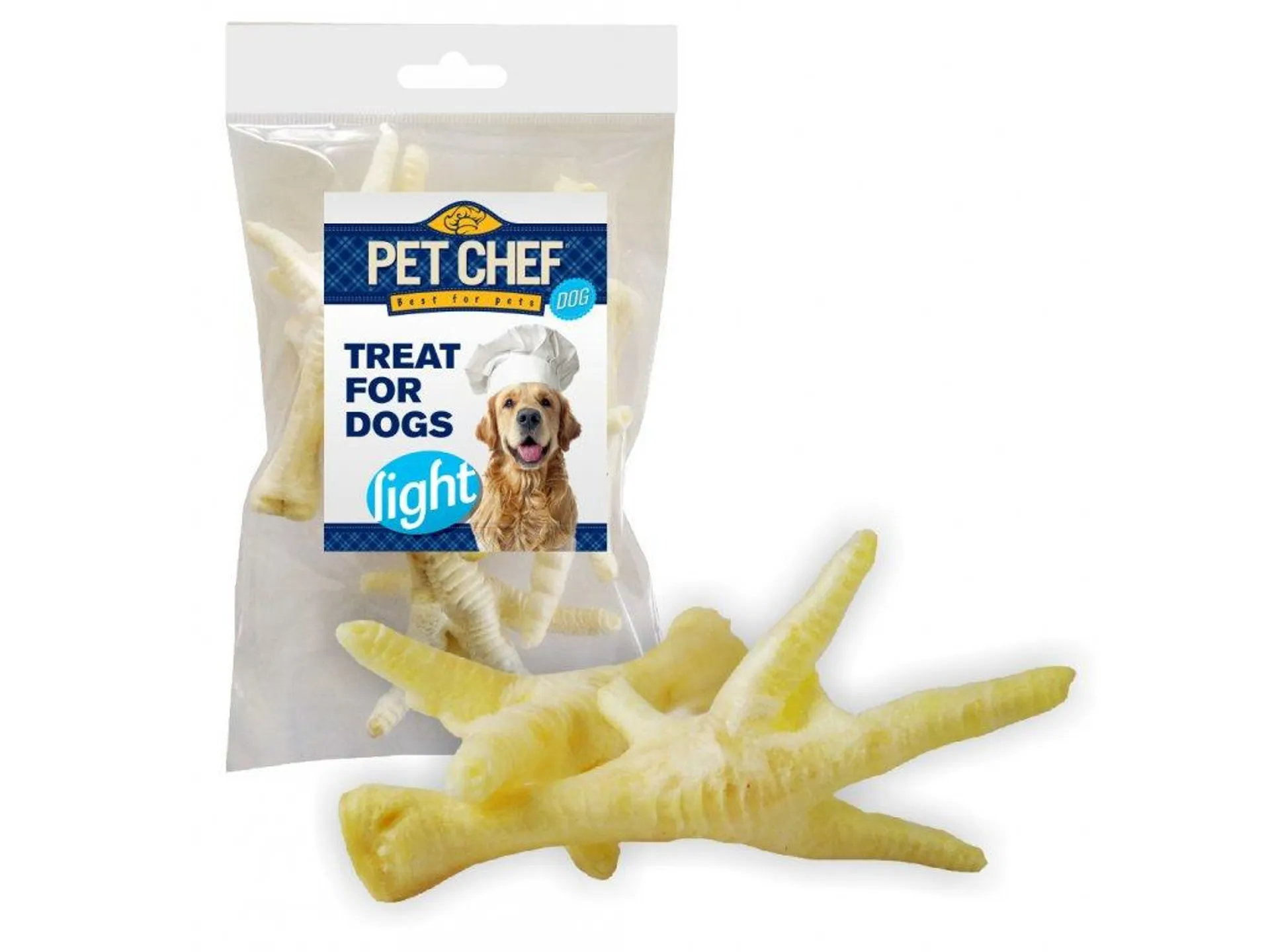 Pet Chef Dog hydinový behák biely 5ks