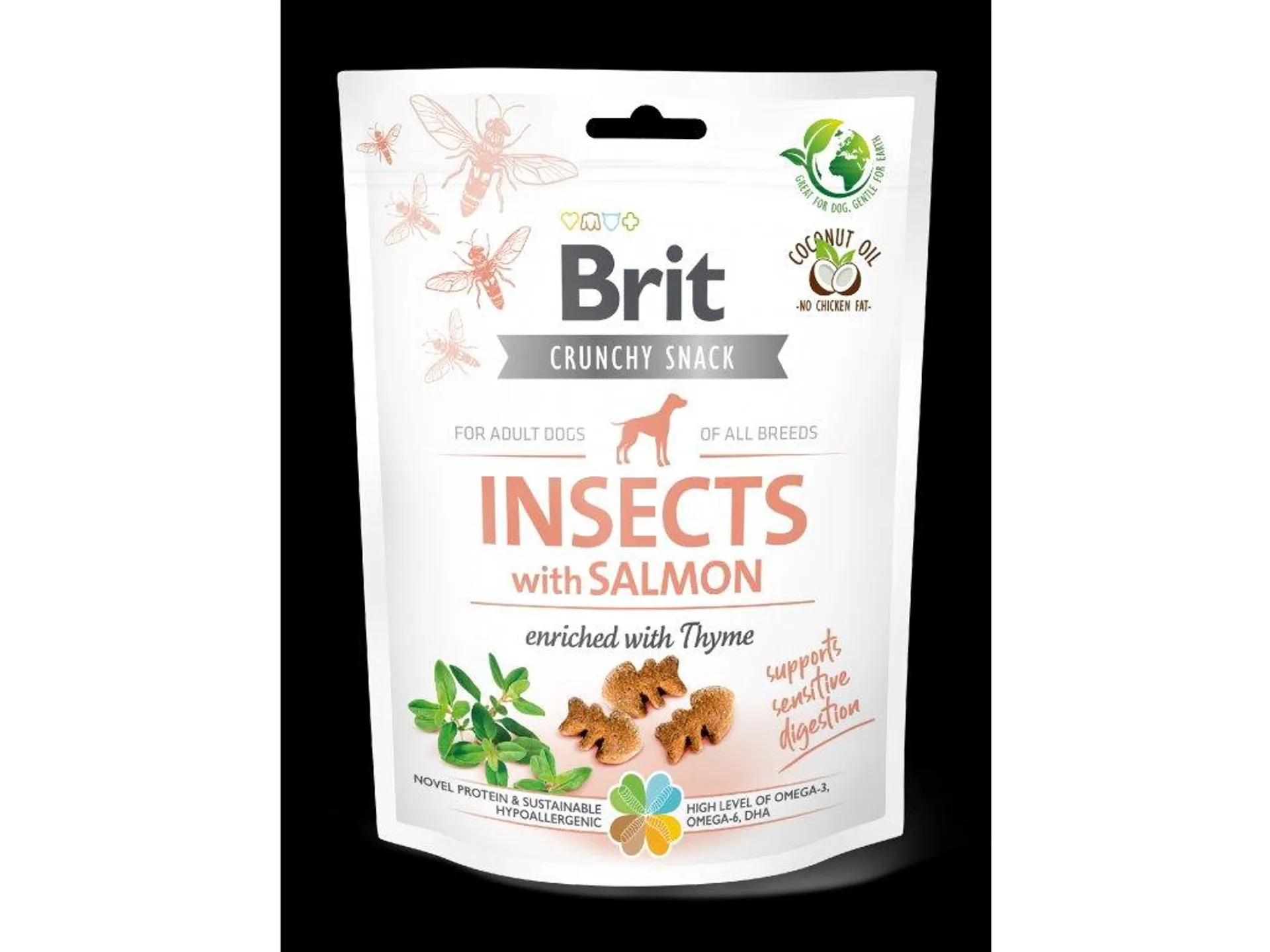 Brit Care Dog Crunchy Cracker s hmyzom, lososom a tymiánom 200 g