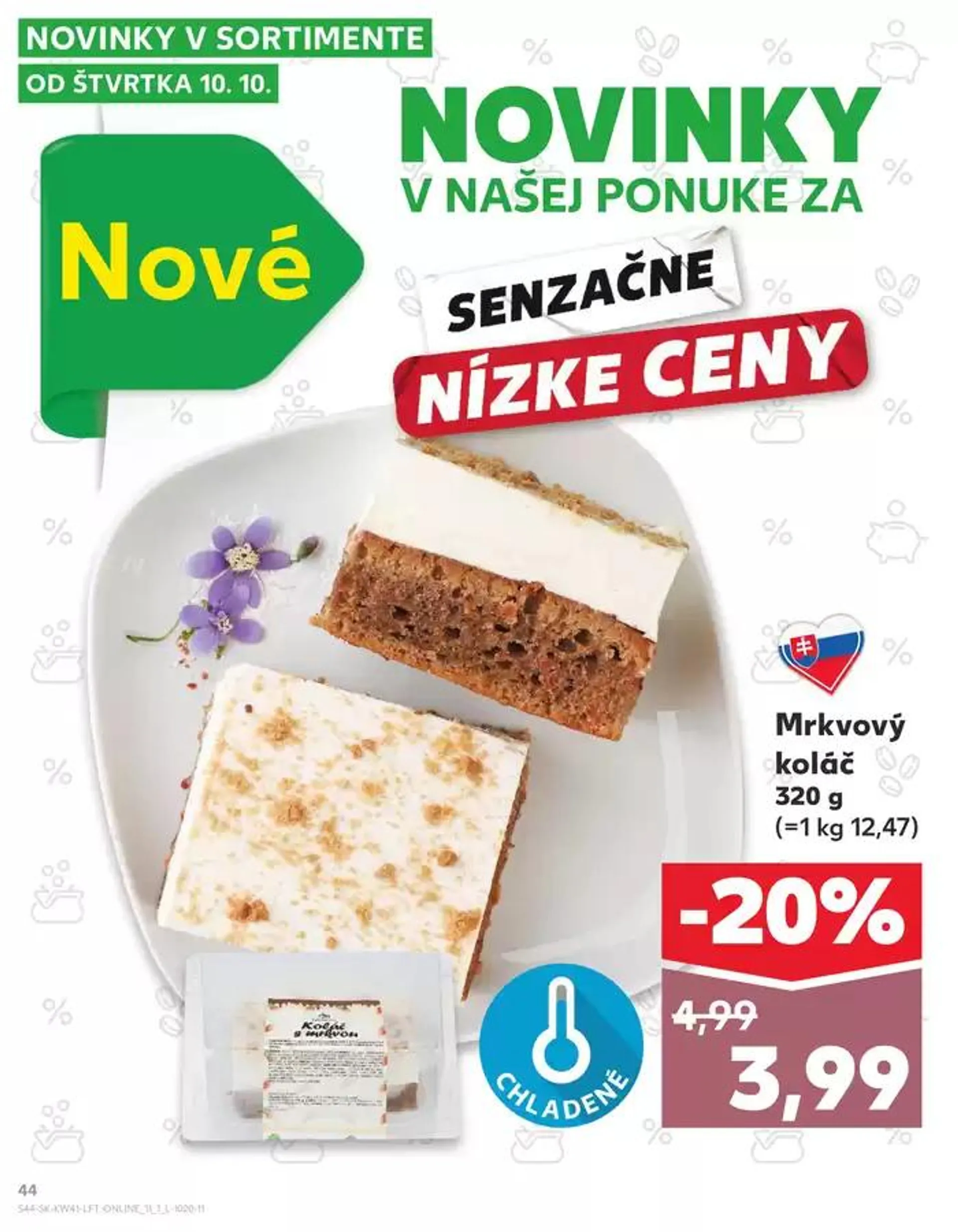 Leták: Skvelé zľavy na vybrané produkty od 10. októbra do 16. októbra 2024 - Prehľad Stránky 44