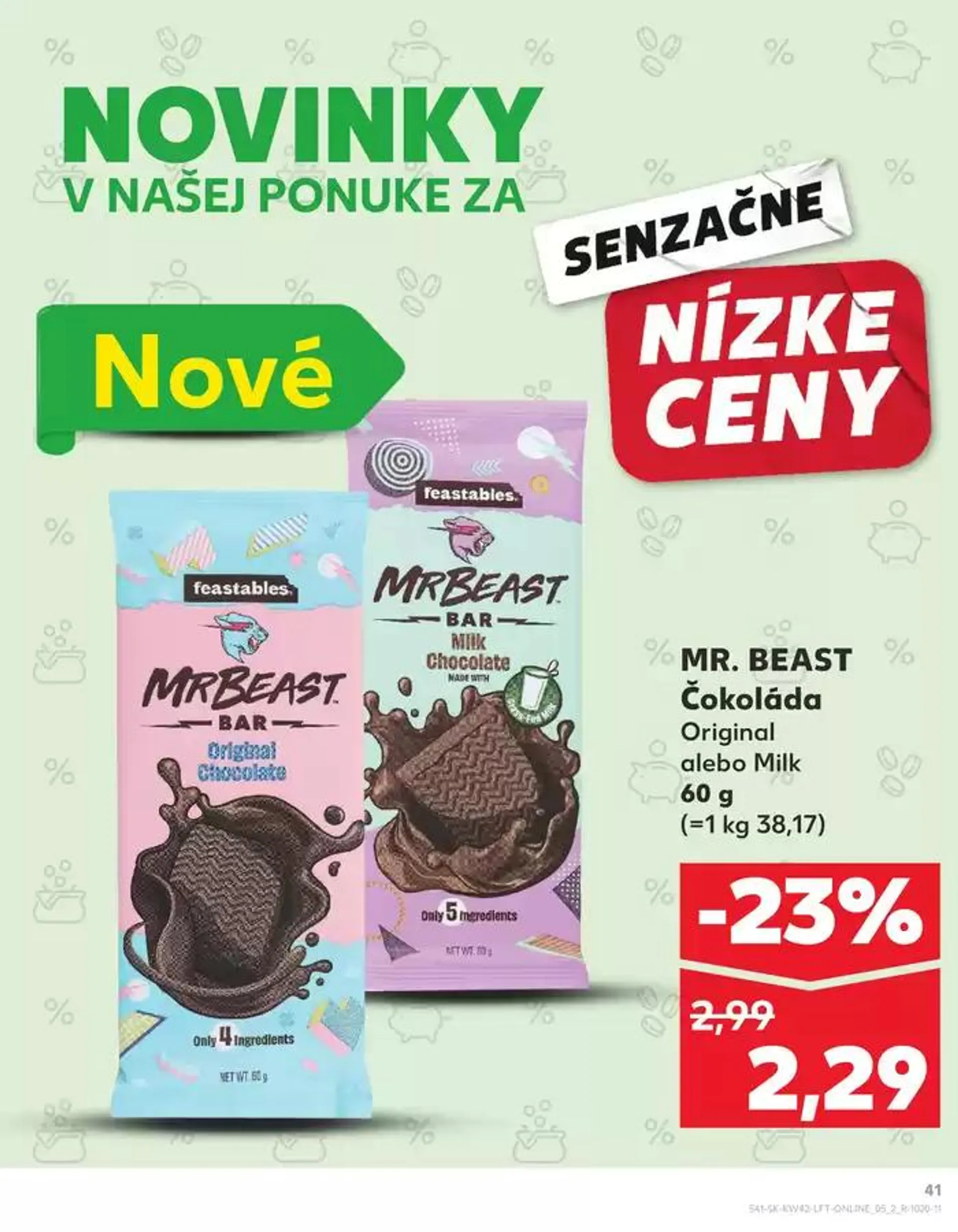 Leták: Najlepšie ponuky pre šetrných od 17. októbra do 23. októbra 2024 - Prehľad Stránky 41