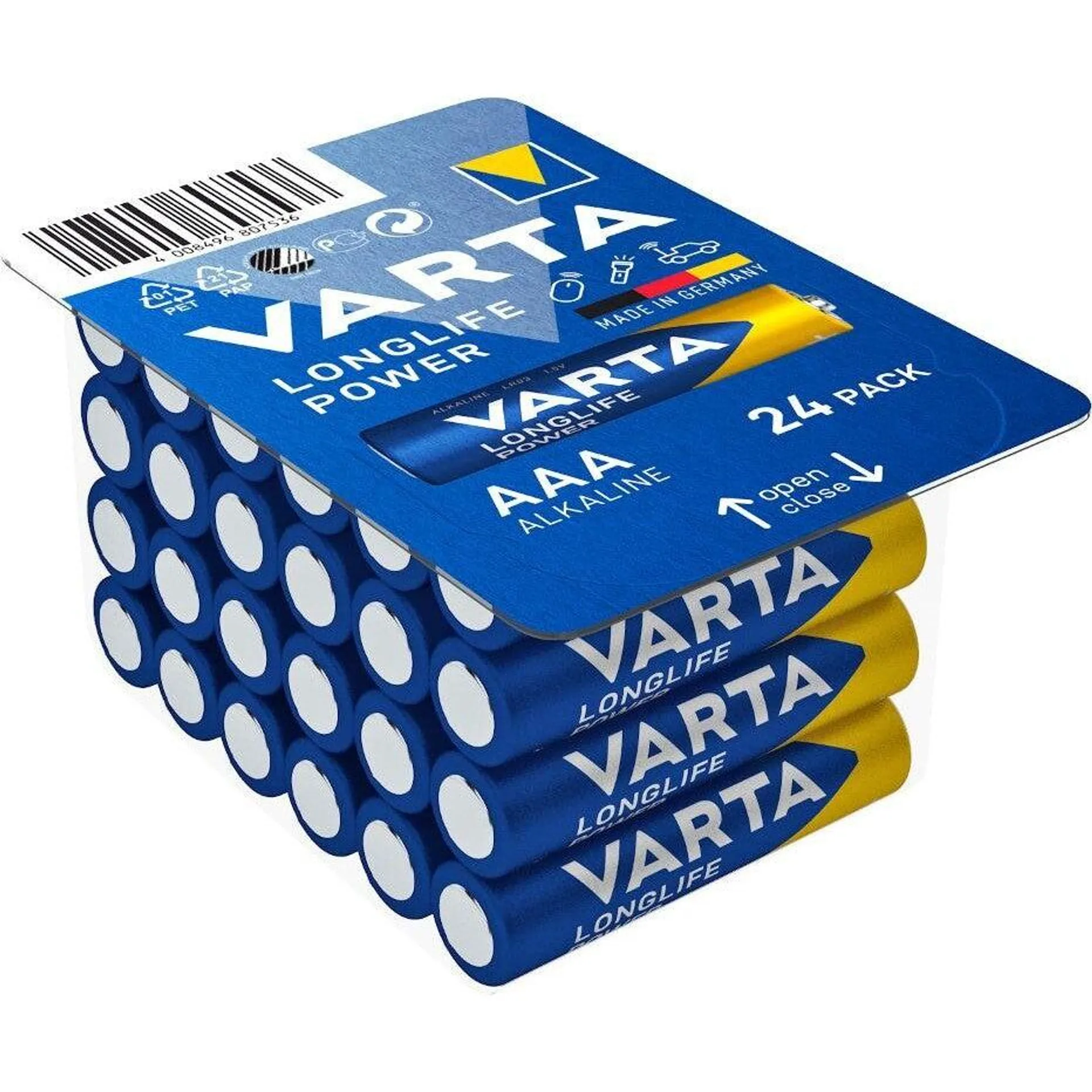 Baterie Varta Longlife Power, AAA, 24ks