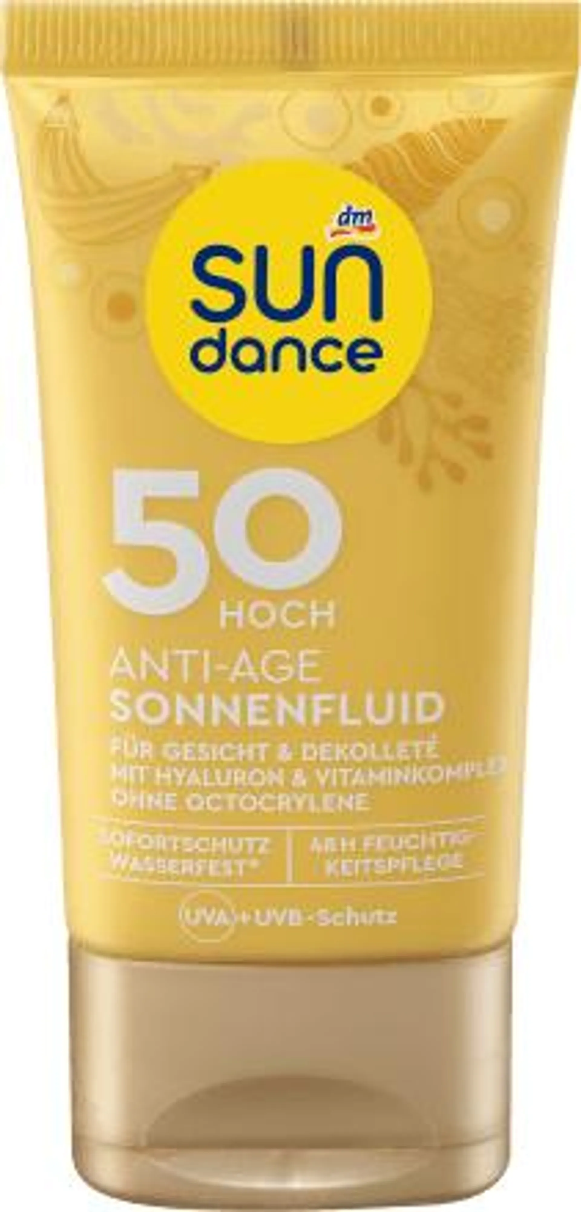 Fluid na opaľovanie Anti-Age s OF 50, 50 ml