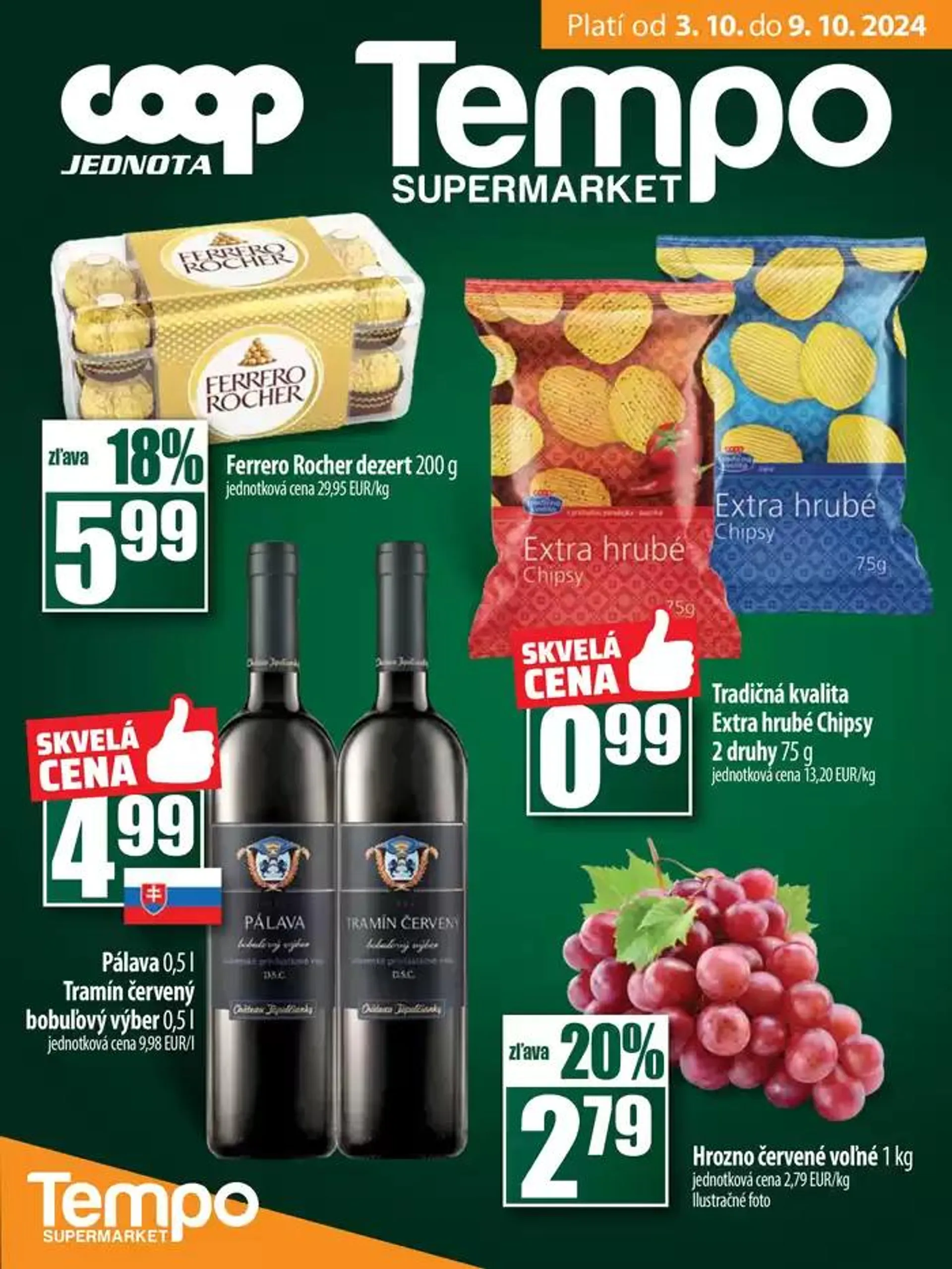 Leták: Exkluzívne výhodné ponuky od 3. októbra do 9. októbra 2024 - Prehľad Stránky 13