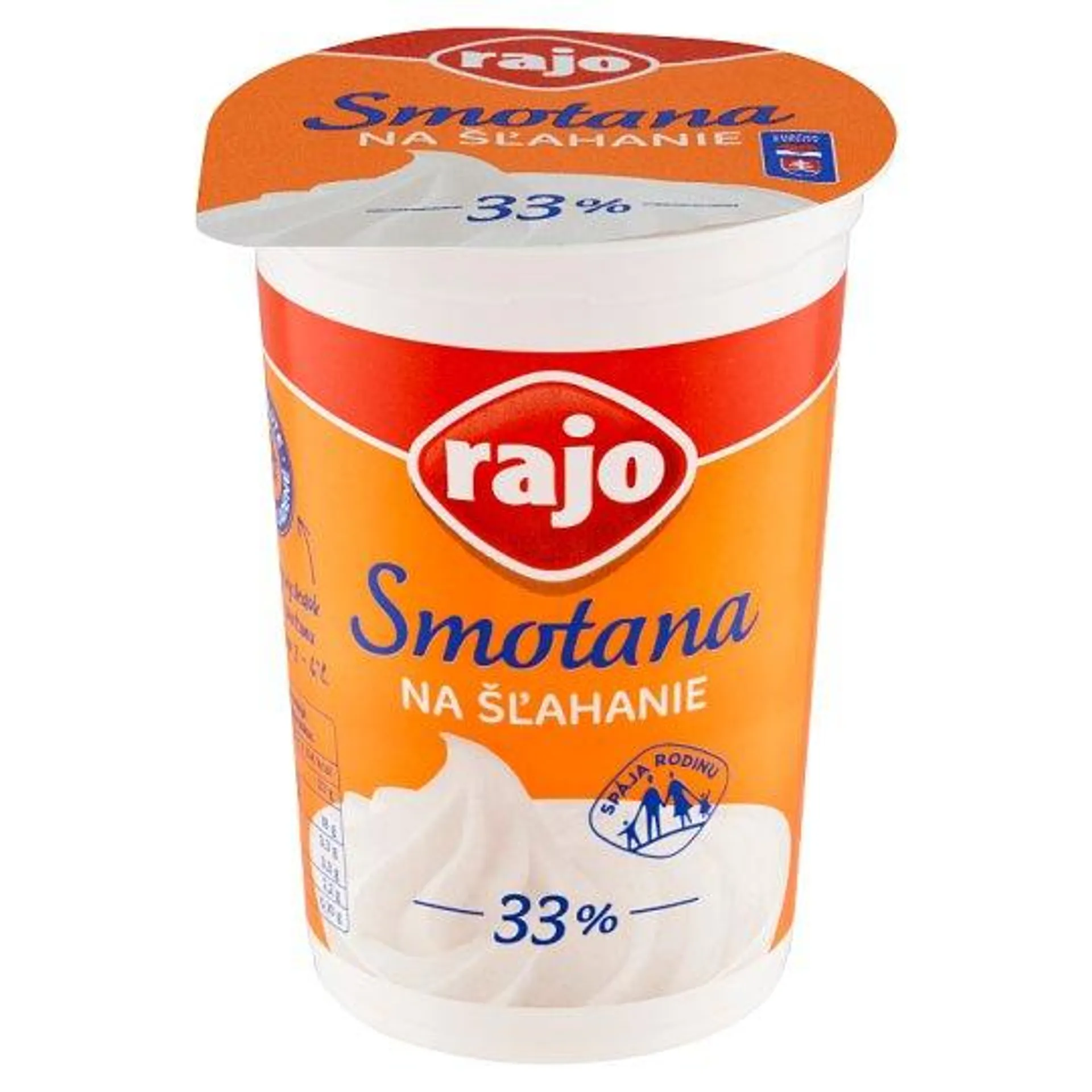 Rajo Smotana na šľahanie 33% 250 ml