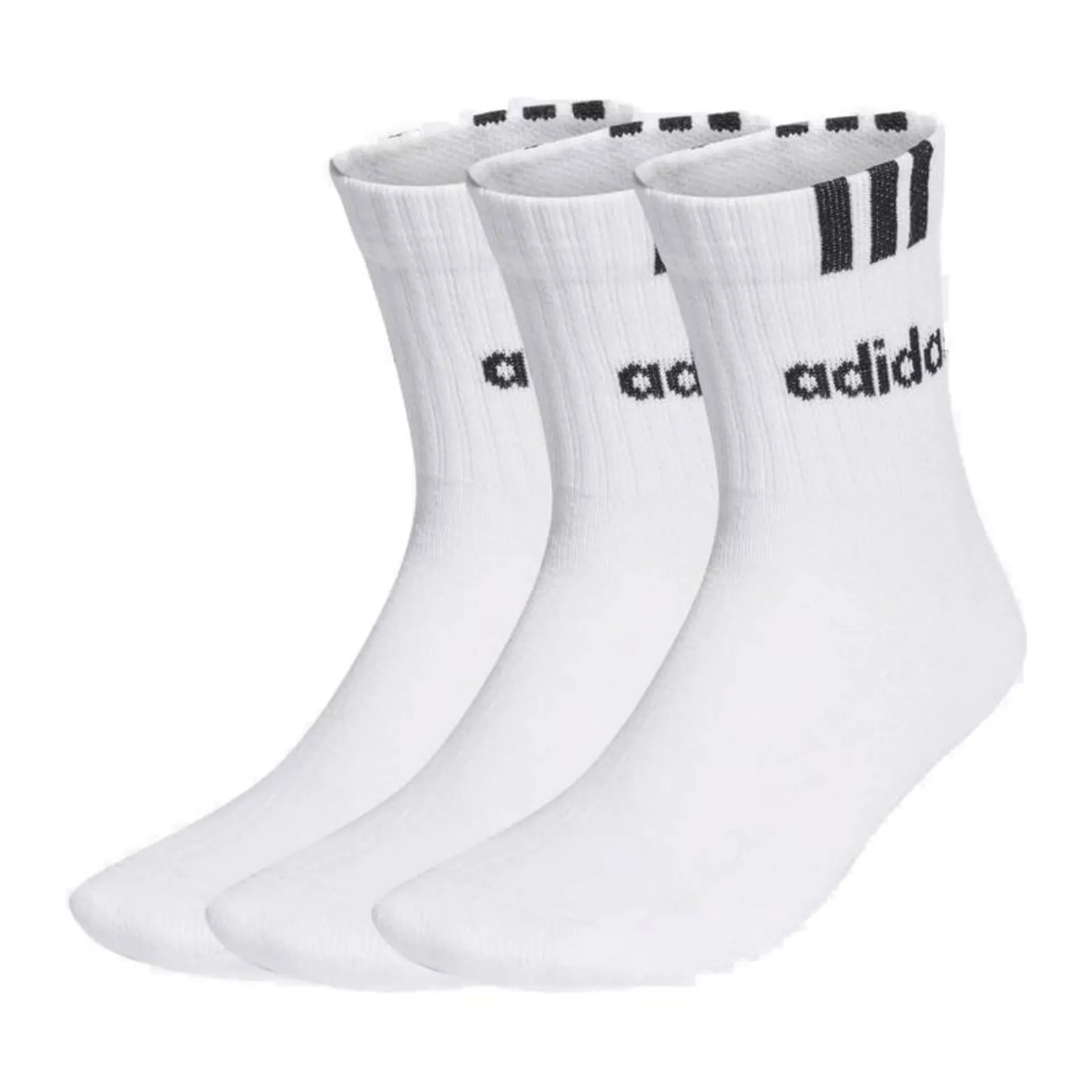 CUSH HALF CRW C 3S LIN 3 PACK-WHITE/WHITE/WHITE