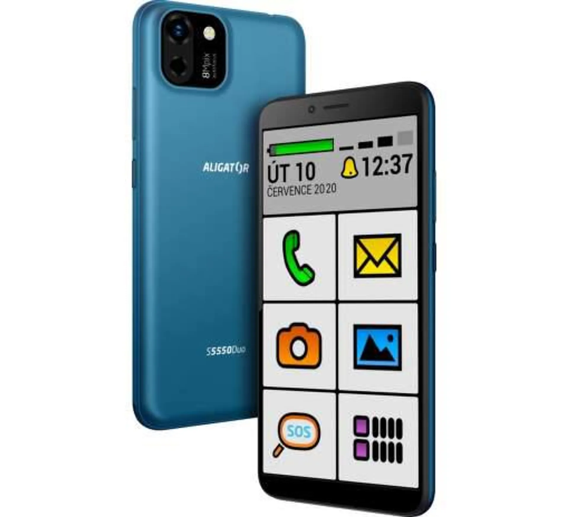 Aligator S5550 Senior 16 GB modrý