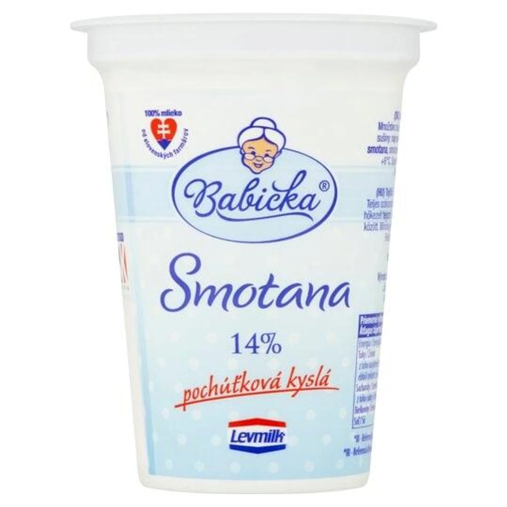 Babička Smotana pochúťková kyslá 14 % 200 g