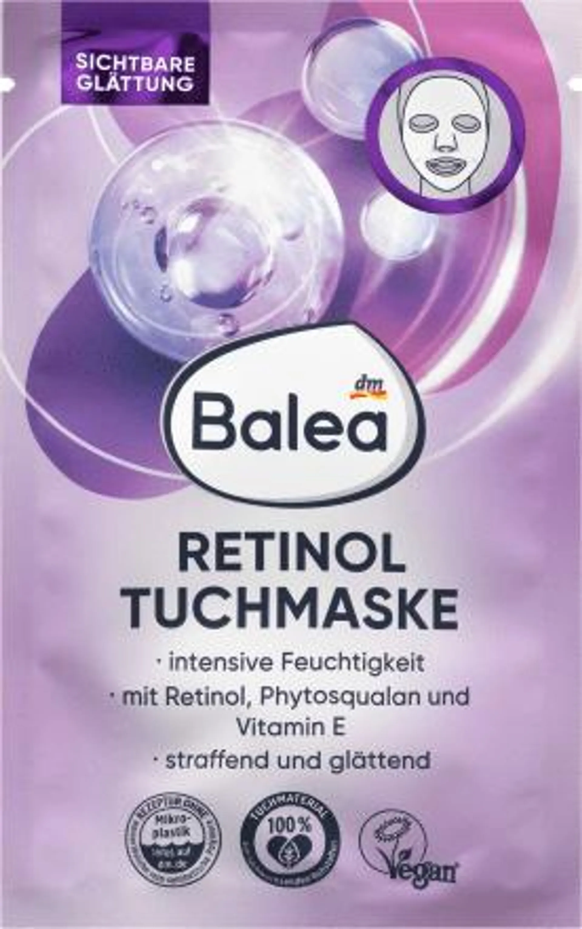 Textilná pleťová maska Retinol, 1 ks