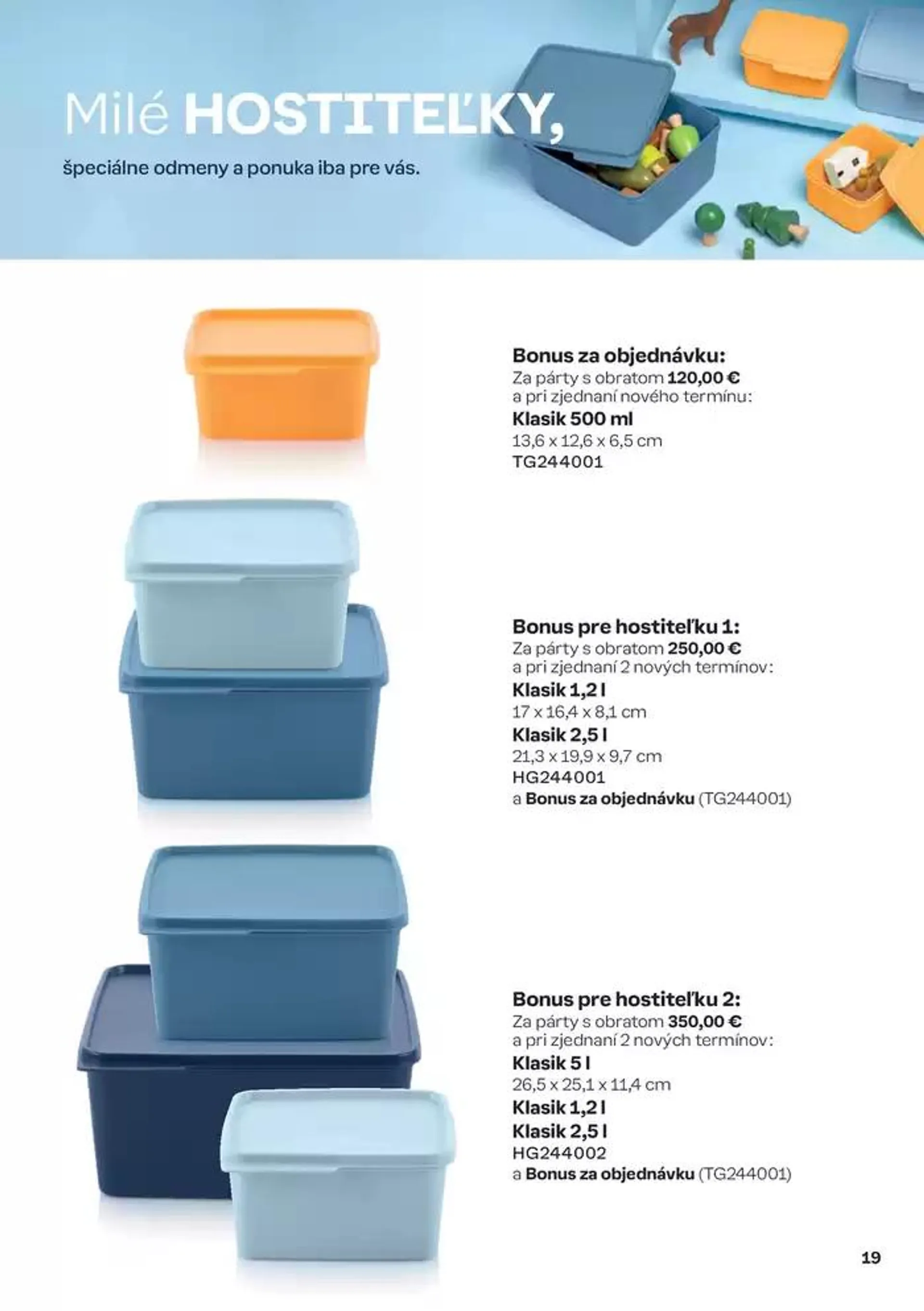 Leták: Tupperware October 2024 Brochure od 9. októbra do 23. októbra 2024 - Prehľad Stránky 19