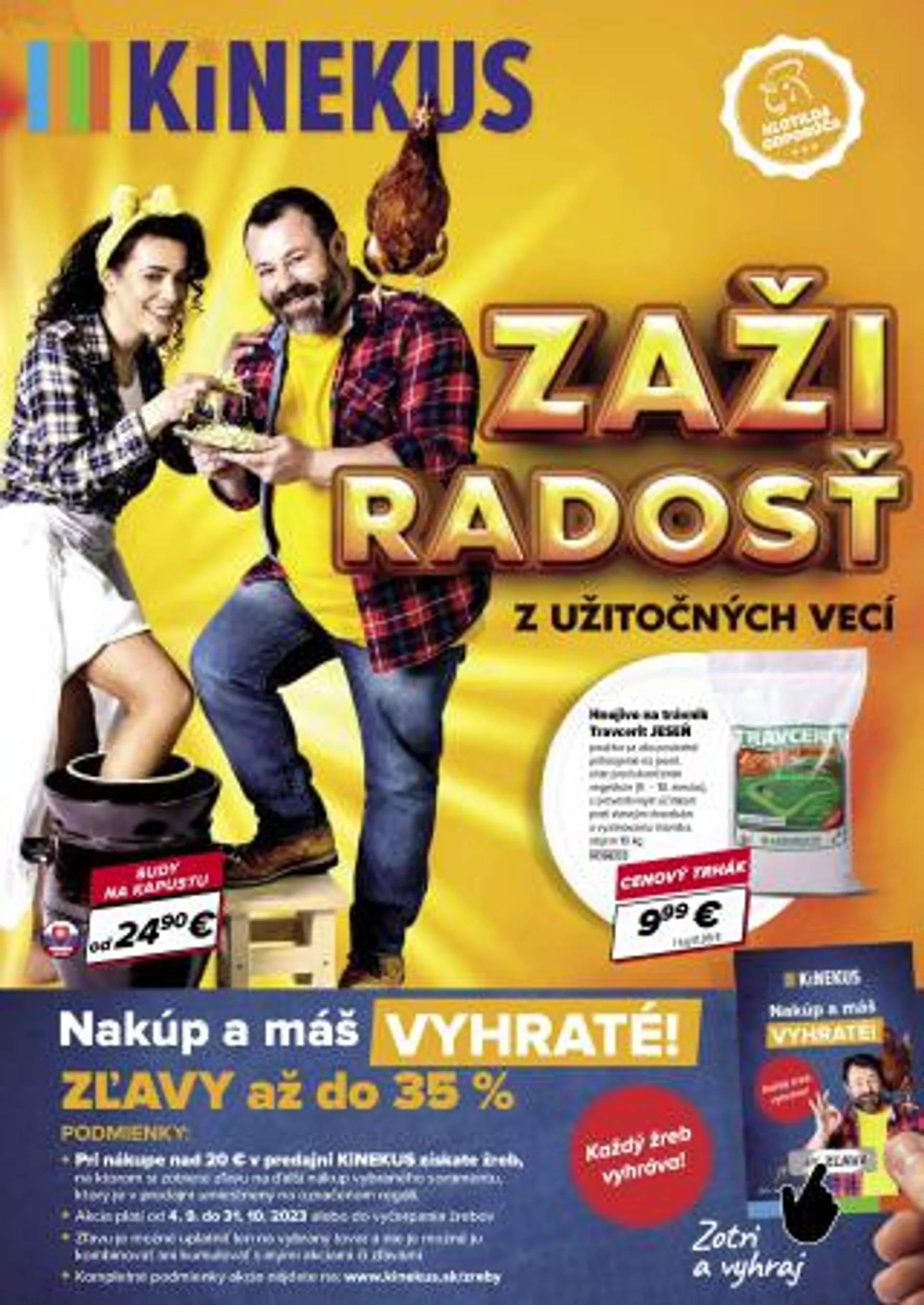 Leták: Kinekus leták od 4. septembra do 30. septembra 2023 - Prehľad Stránky 1