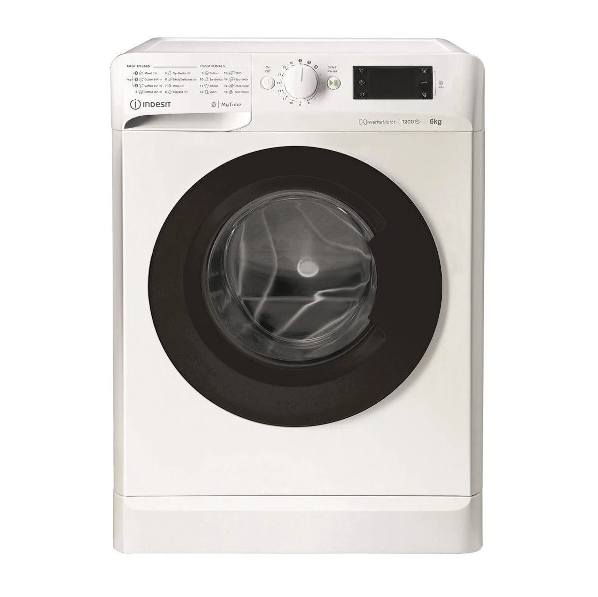 Práčka s predným plneným Indesit MTWSE 61294 WK EE, 6 kg