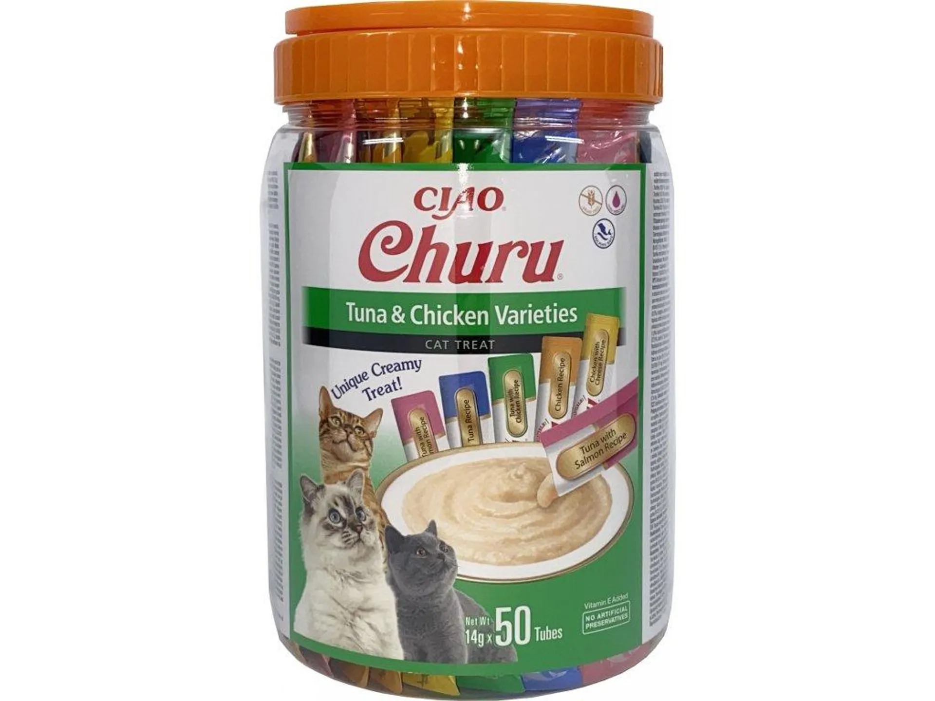 Churu cat mäsové pyré mix - tuniak, kura 700g