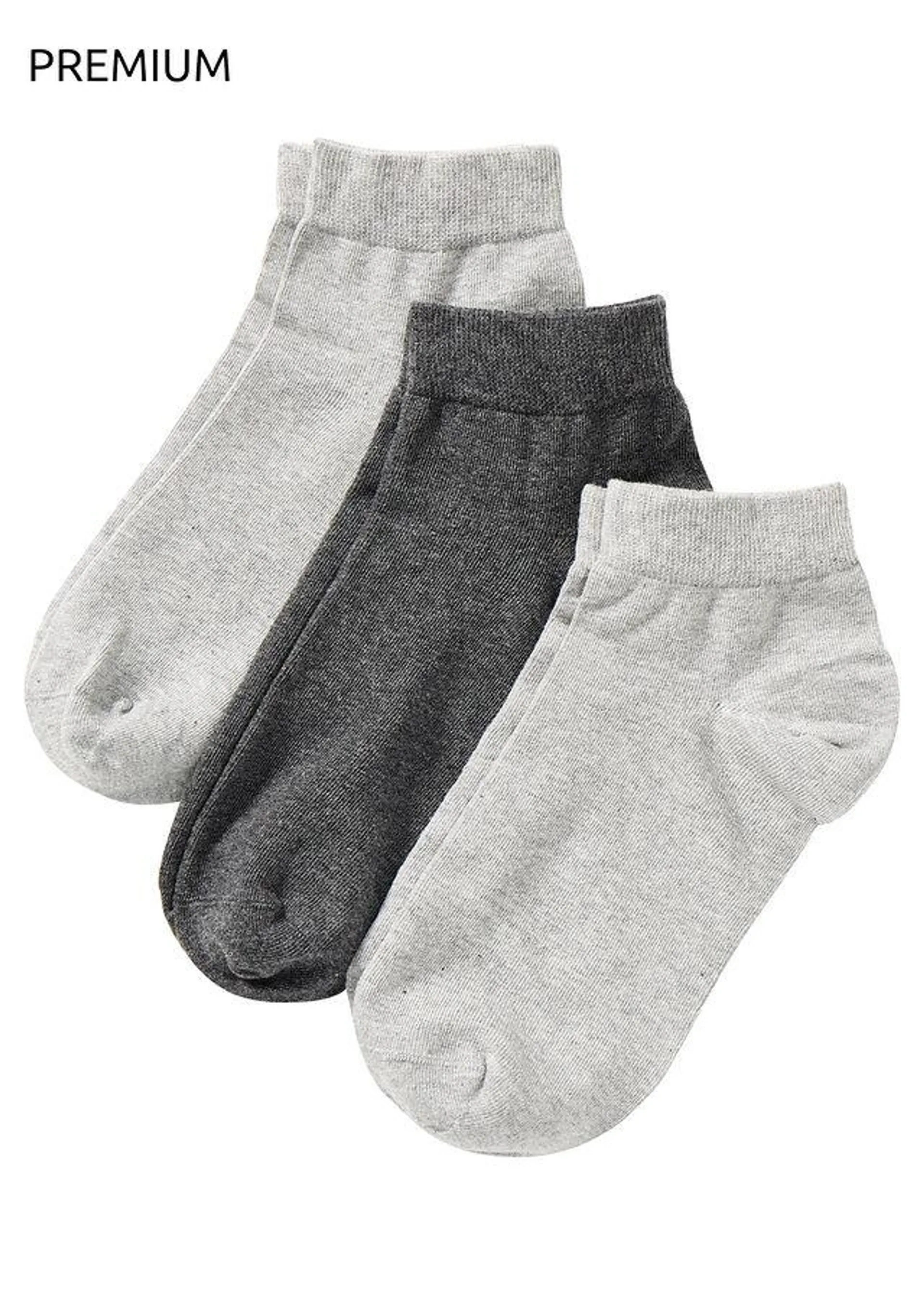 Krátke ponožky (3 ks), s exkluzívnym komfortom a bio bavlnou