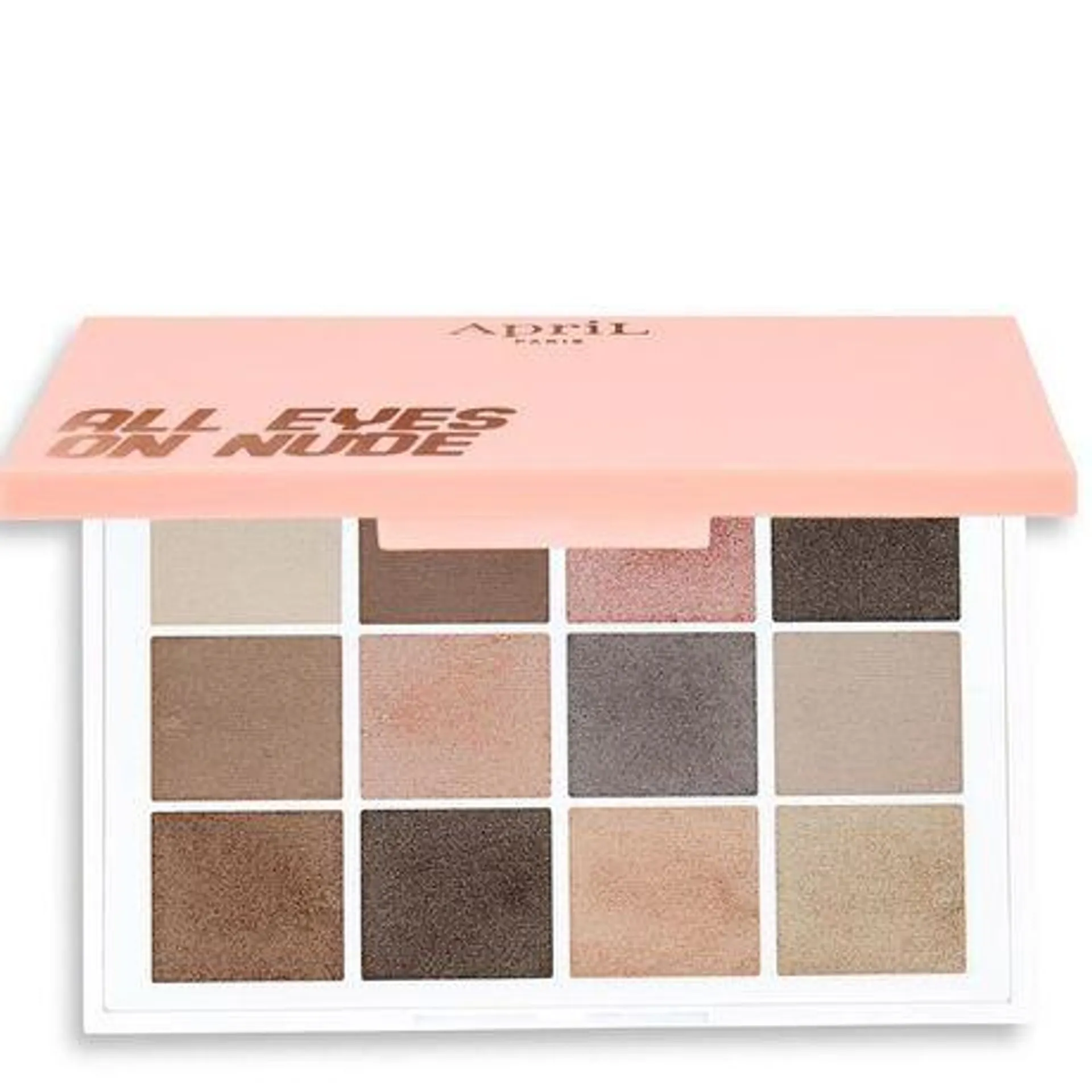 April 12-Eyeshadow Palette očný tieň 12 g, All Eyes on Nude