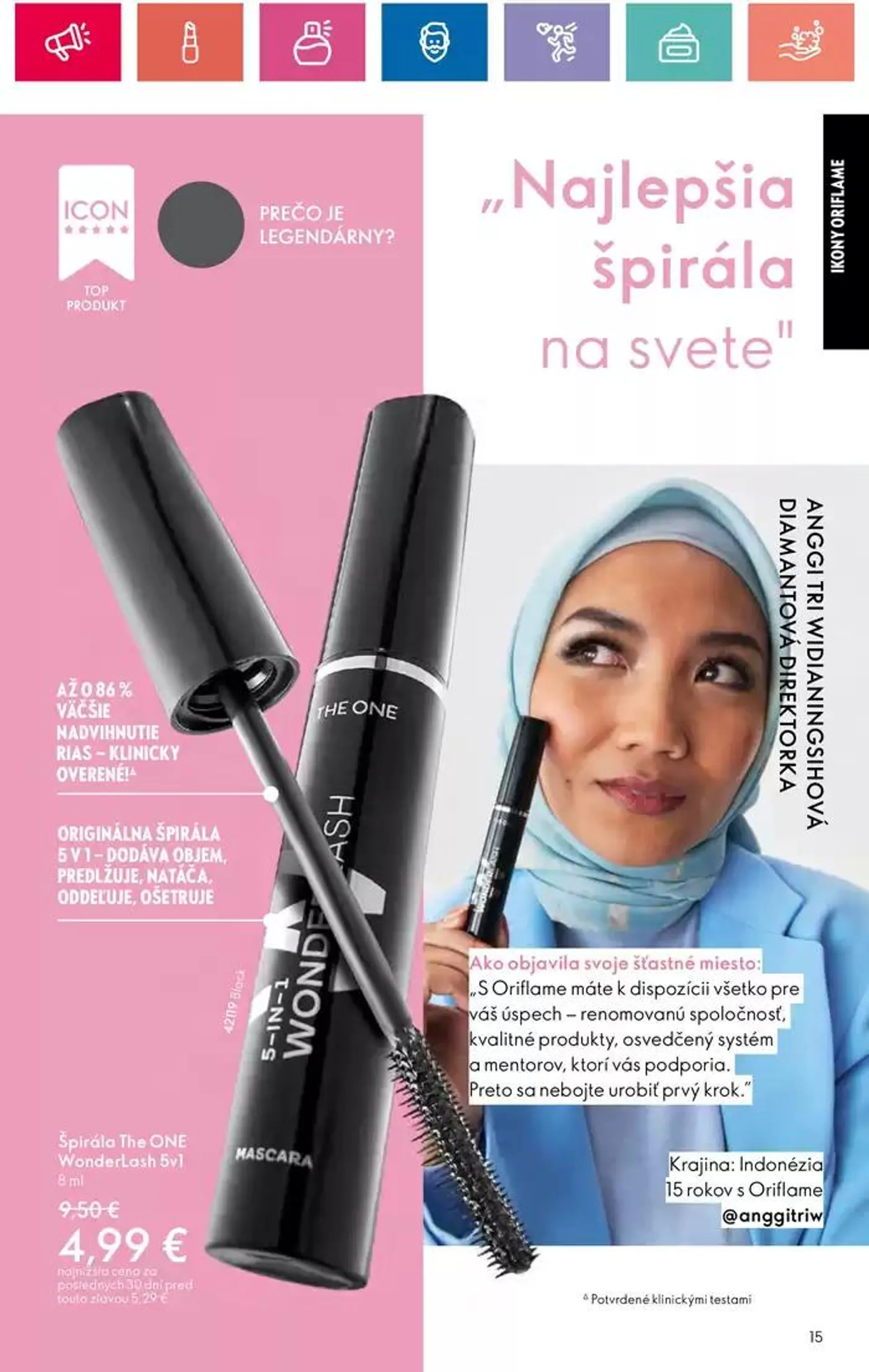 Leták: ORIFLAME katalóg od 2. októbra do 16. októbra 2024 - Prehľad Stránky 15