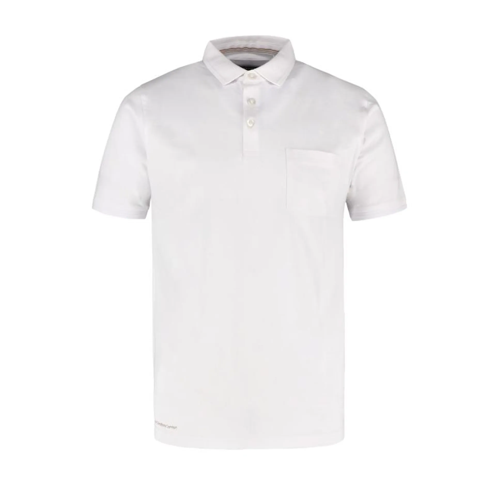 Pánske polo tričko s krátkym rukávom VOLCANO-O-DRAGO-100-WHITE