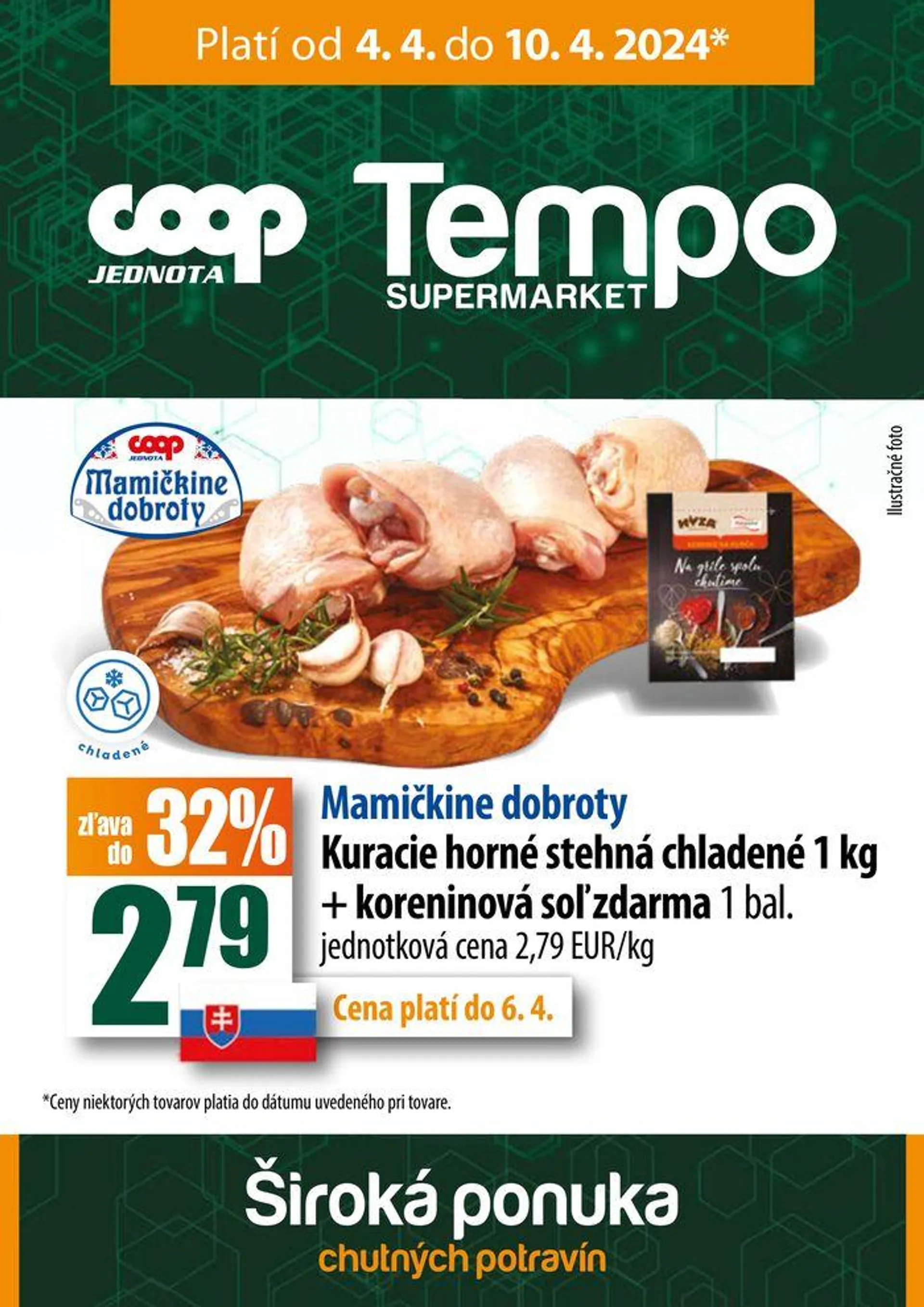 Leták COOP Jednota Tempo supermarket  - 1