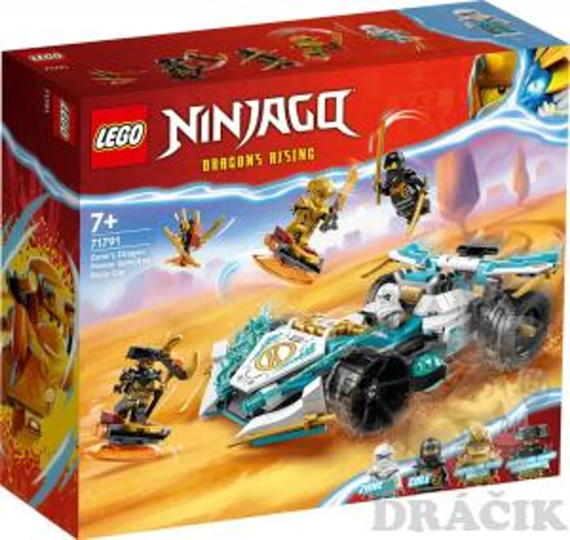 71791 Lego Ninjago- Zane a jeho Dračie Spinjitzu pretekárske auto