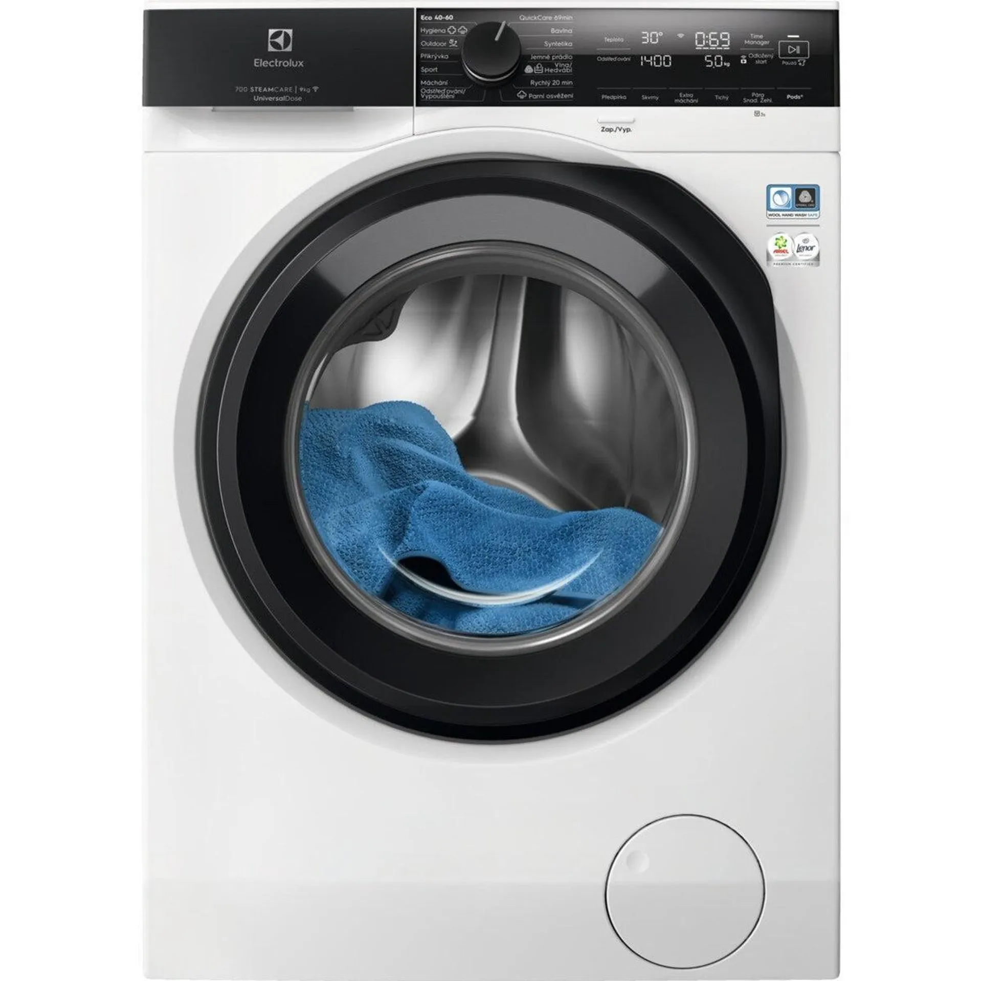 Práčka s predným plnením Electrolux EW7F4692QC, 9 kg