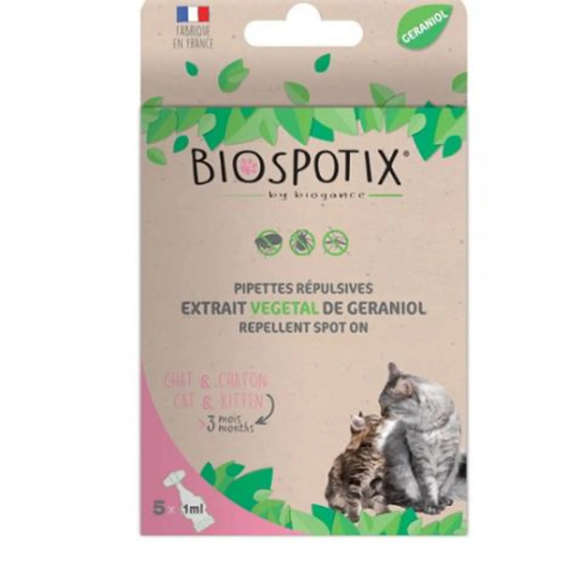 Biog Biospotix Cat spot-on s repel. účinkom 5x1 ml
