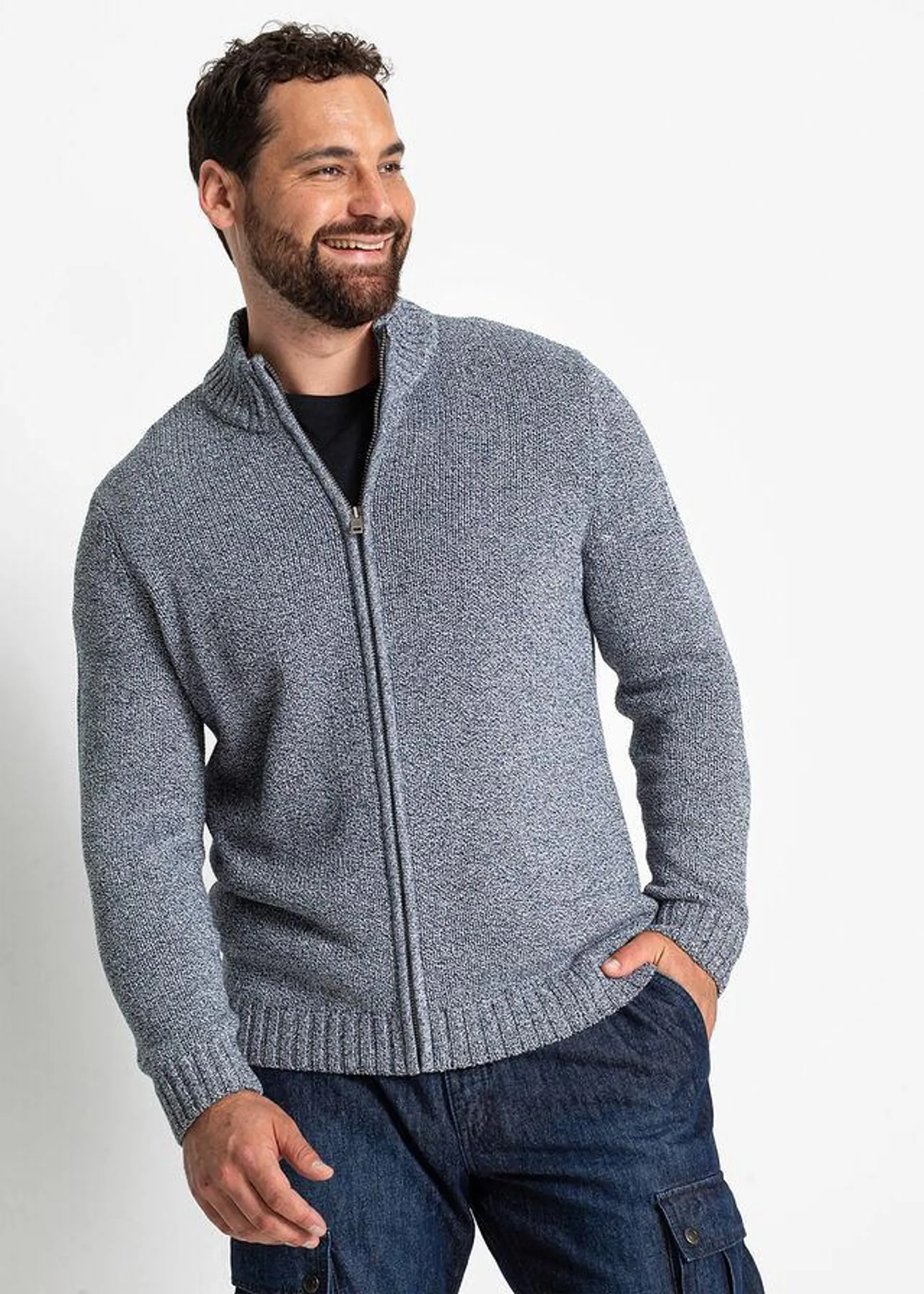 Pletený sveter s recyklovanou bavlnou