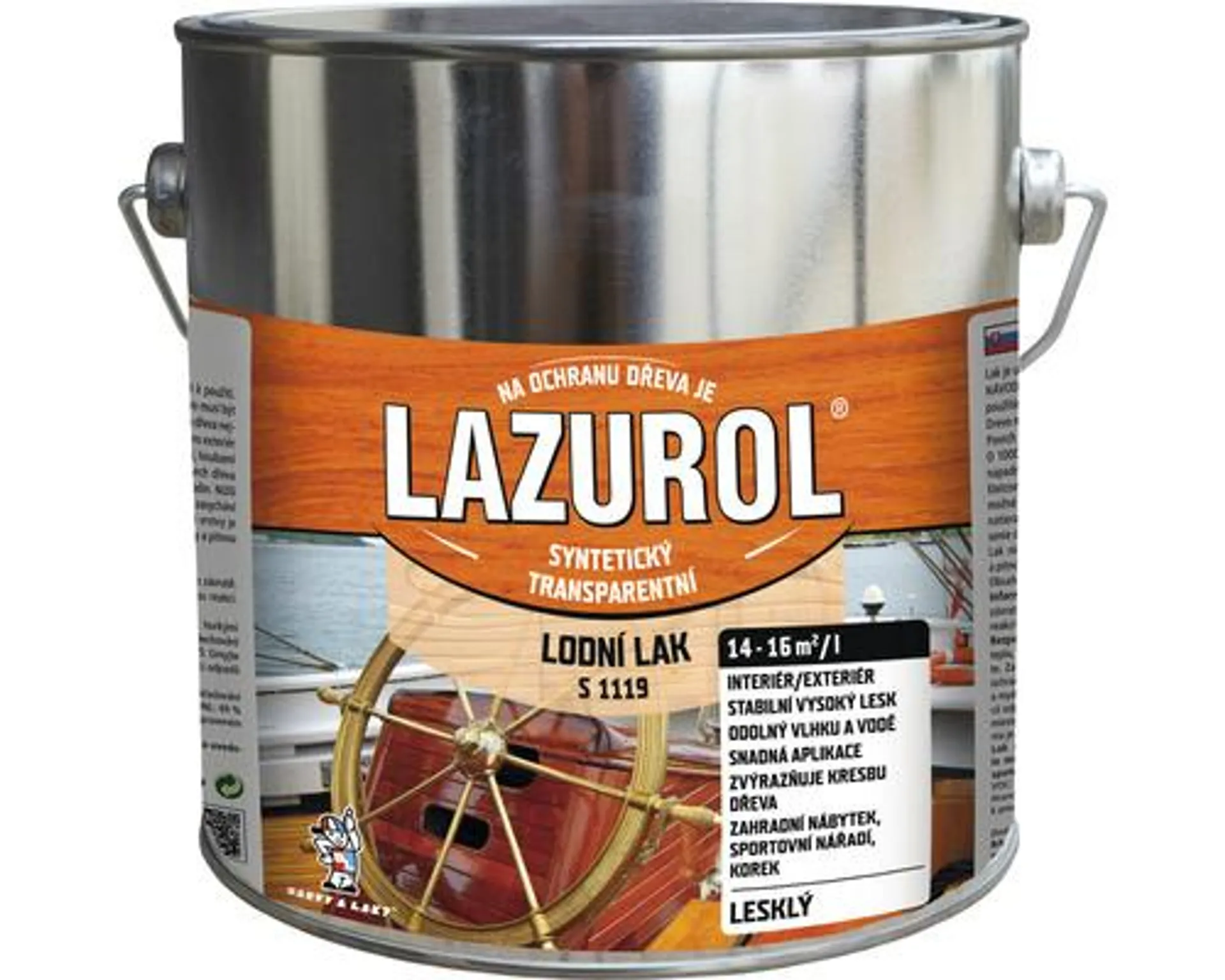 Lodný lak Lazurol S1119/0000 bezfarebný 2,5 l