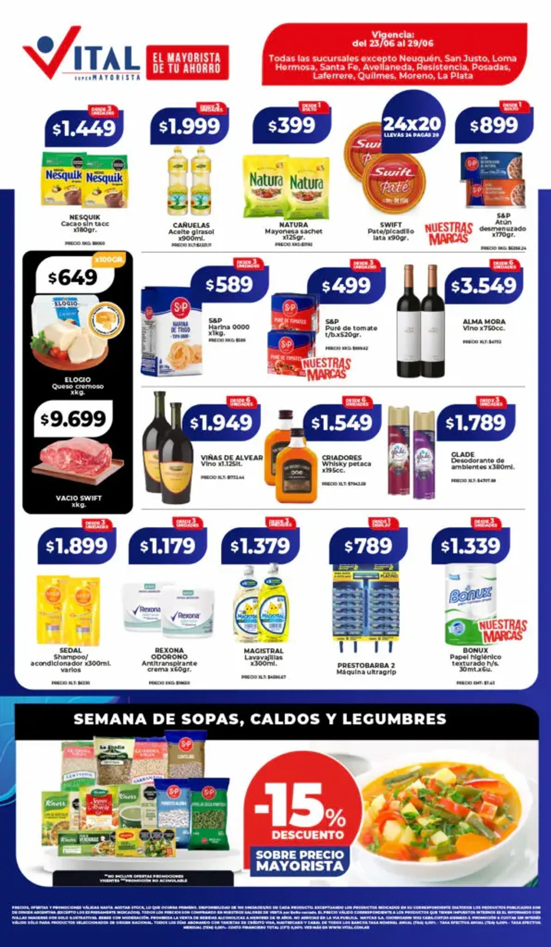 Ofertas de Ofertas Vital  23 de junio al 29 de junio 2025 - Página  del catálogo