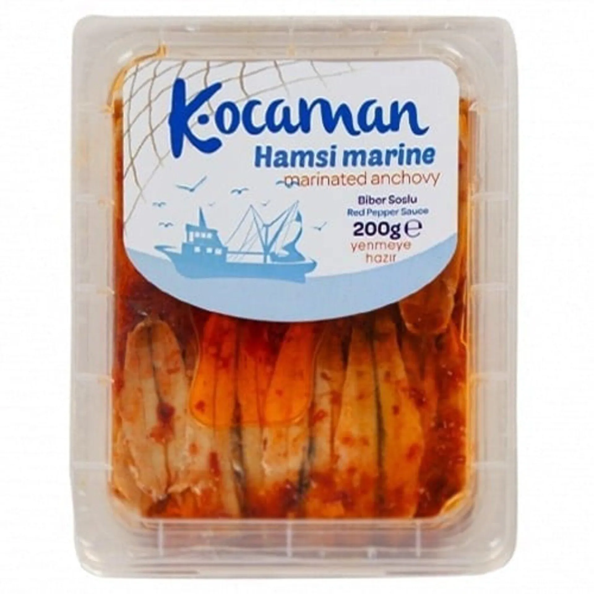 Kocaman Biber Soslu Marine Hamsi 200 G