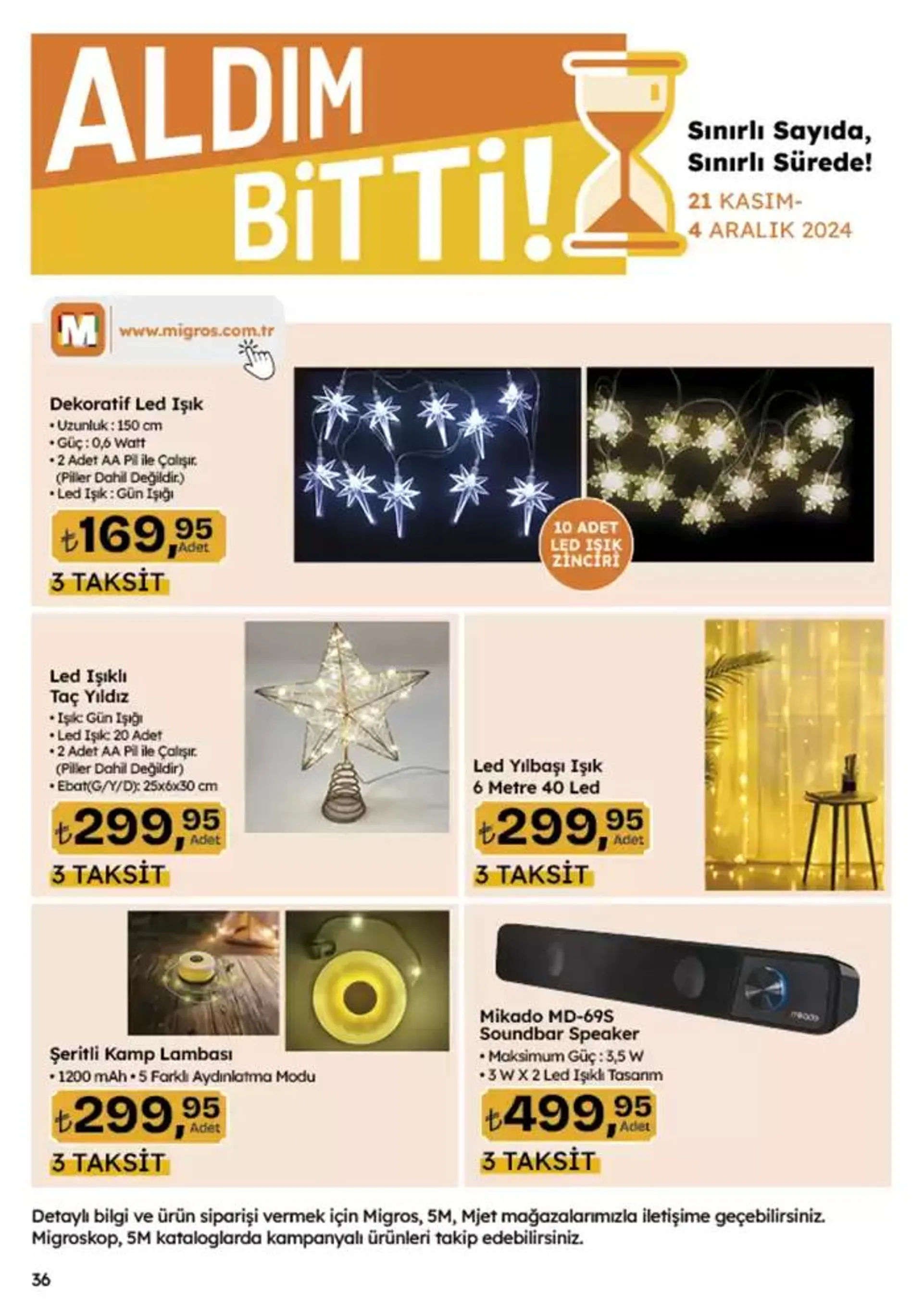 Katalog Migros katalog 21 Kasım - 4 Aralık 2024 - aktüel Sayfa 107