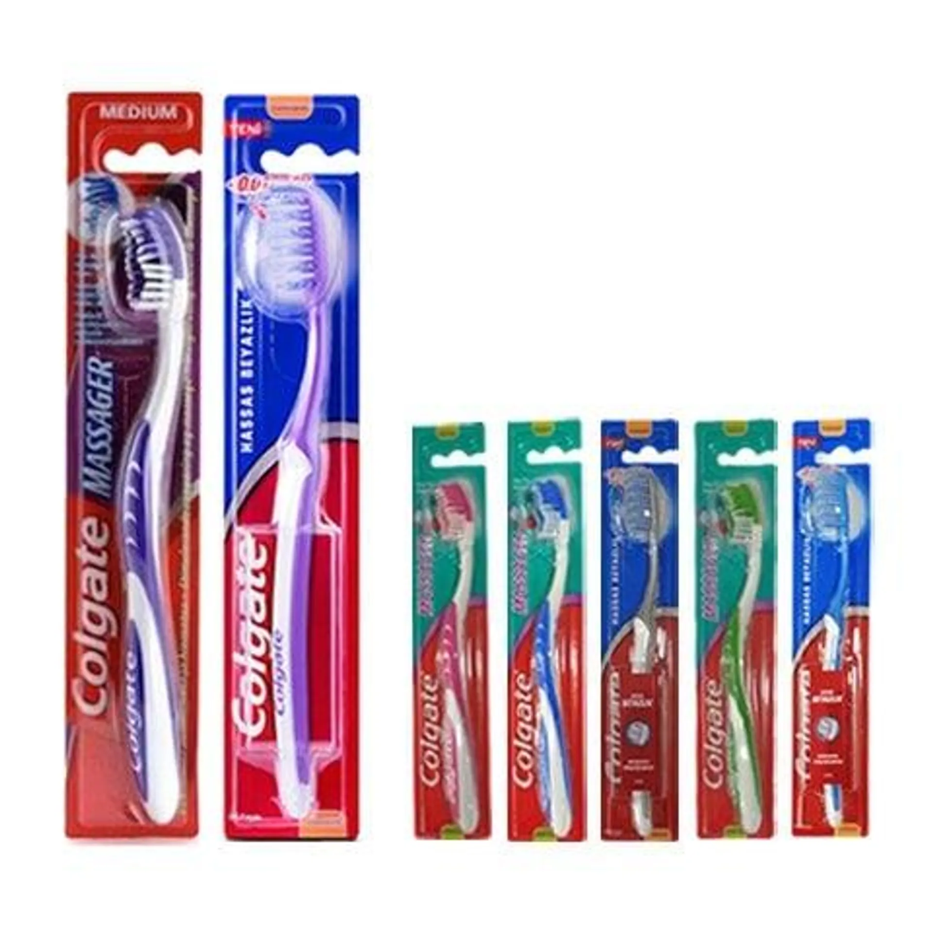 Colgate Massager Orta Diş Fırçası - Hassas Beyazlık Yumuşak Diş Fırçası