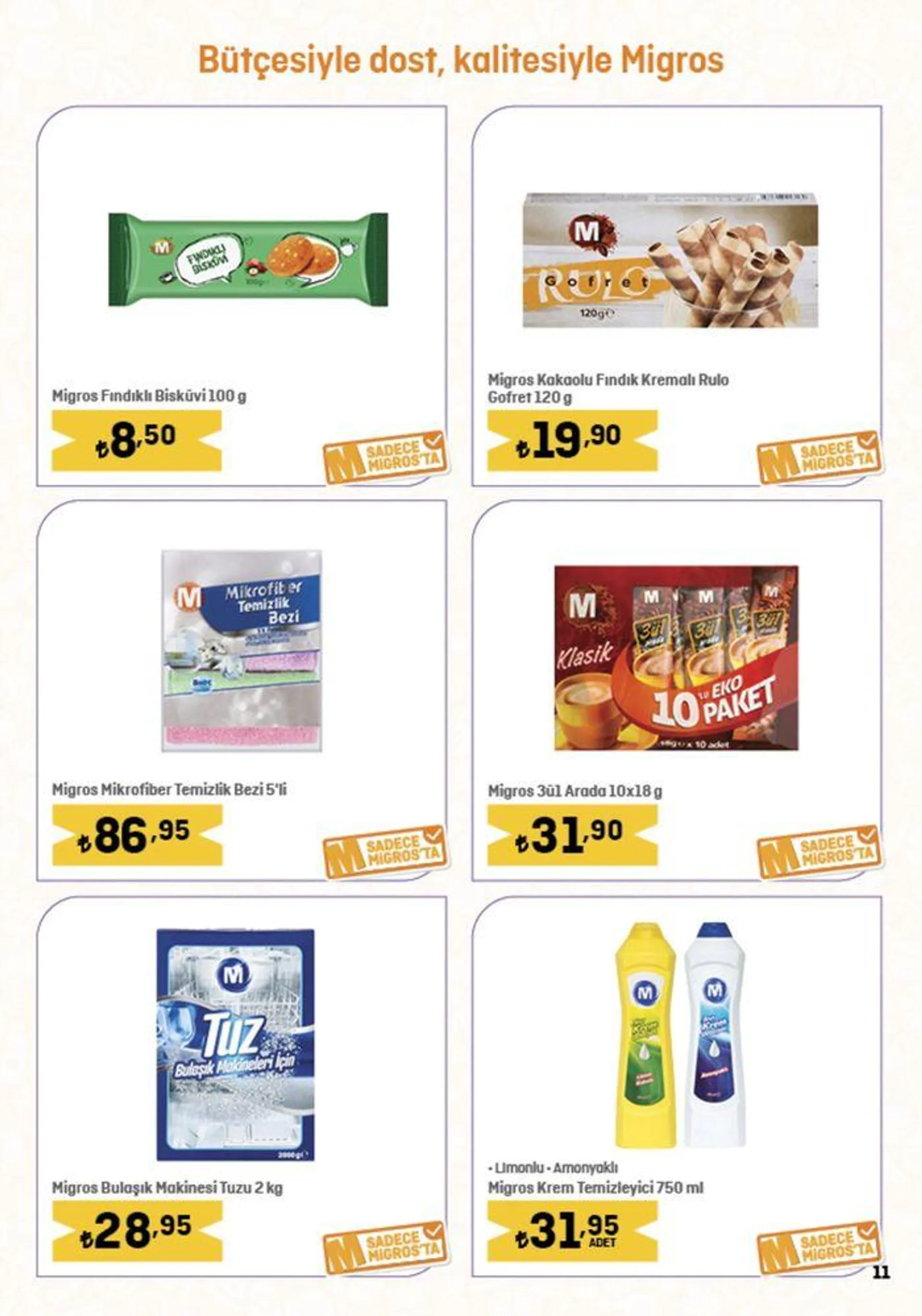 Katalog Migros katalog 5 Temmuz - 19 Temmuz 2024 - aktüel Sayfa 11