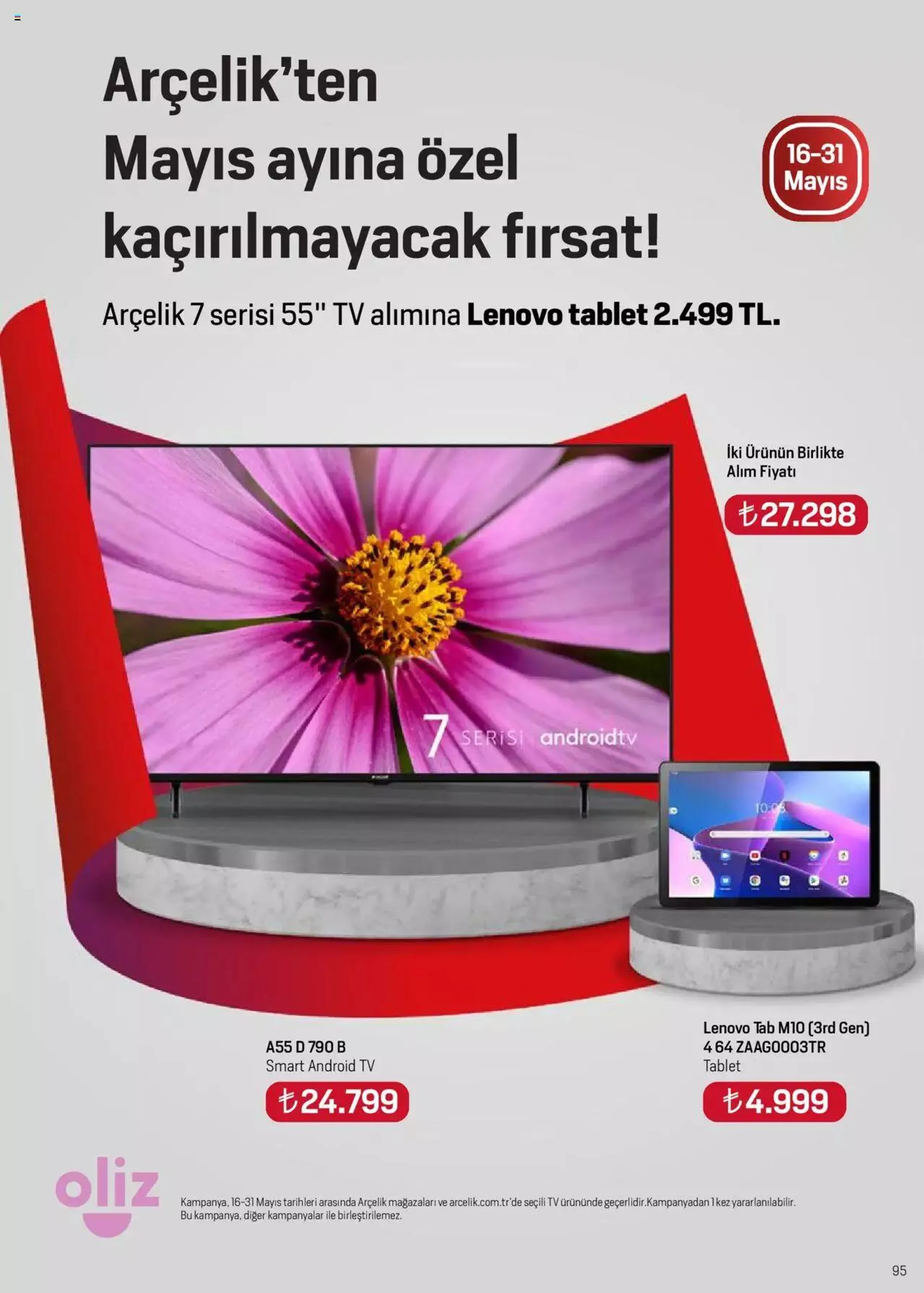 Katalog Arçelik Genel Kataloğu 16 Mayıs - 31 Aralık 2024 - aktüel Sayfa 95