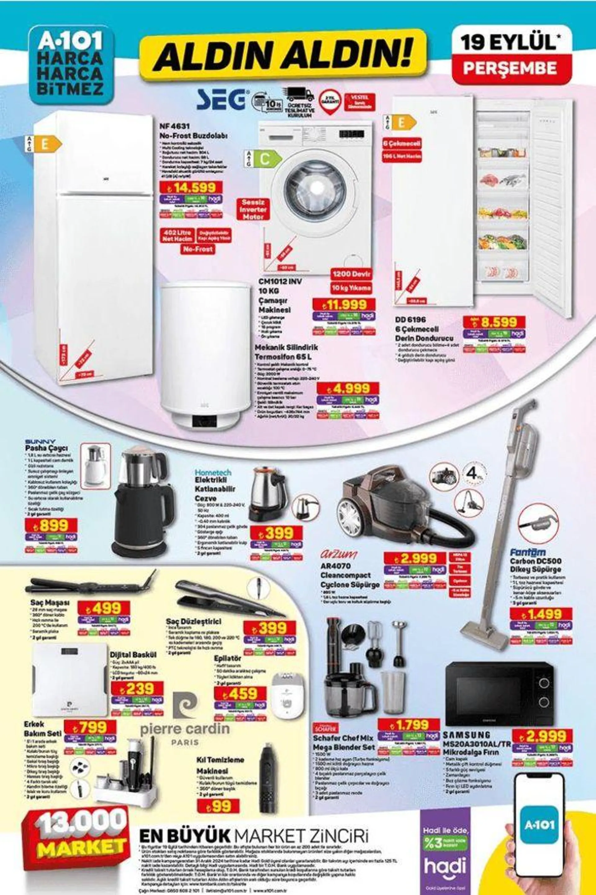 Katalog A101 19 Eylül Aldın Aldın Kataloğu 18 Eylül - 2 Ekim 2024 - aktüel Sayfa 4