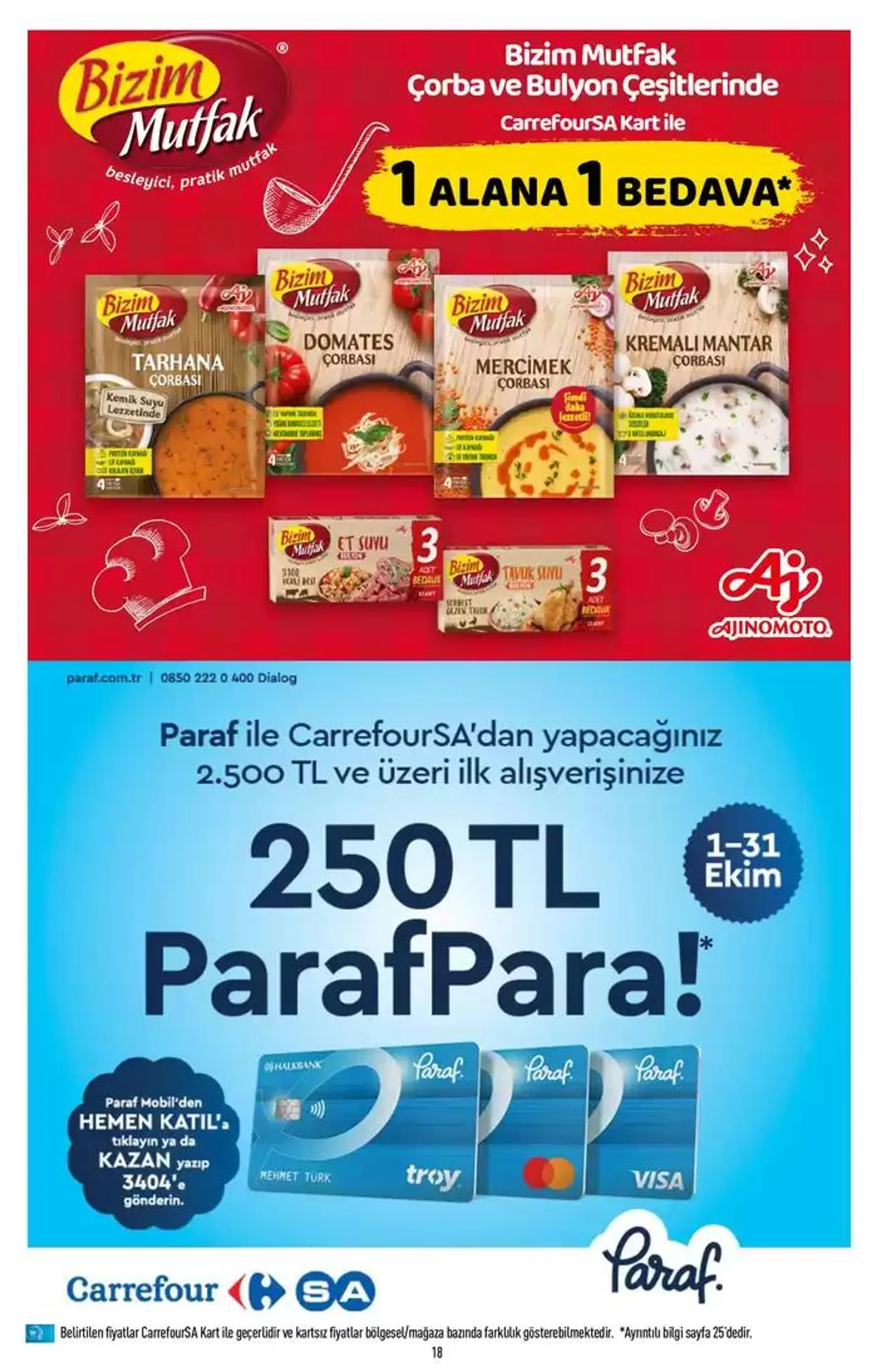 Katalog Kataloglar CarrefourSA 10 Ekim - 23 Ekim 2024 - aktüel Sayfa 18