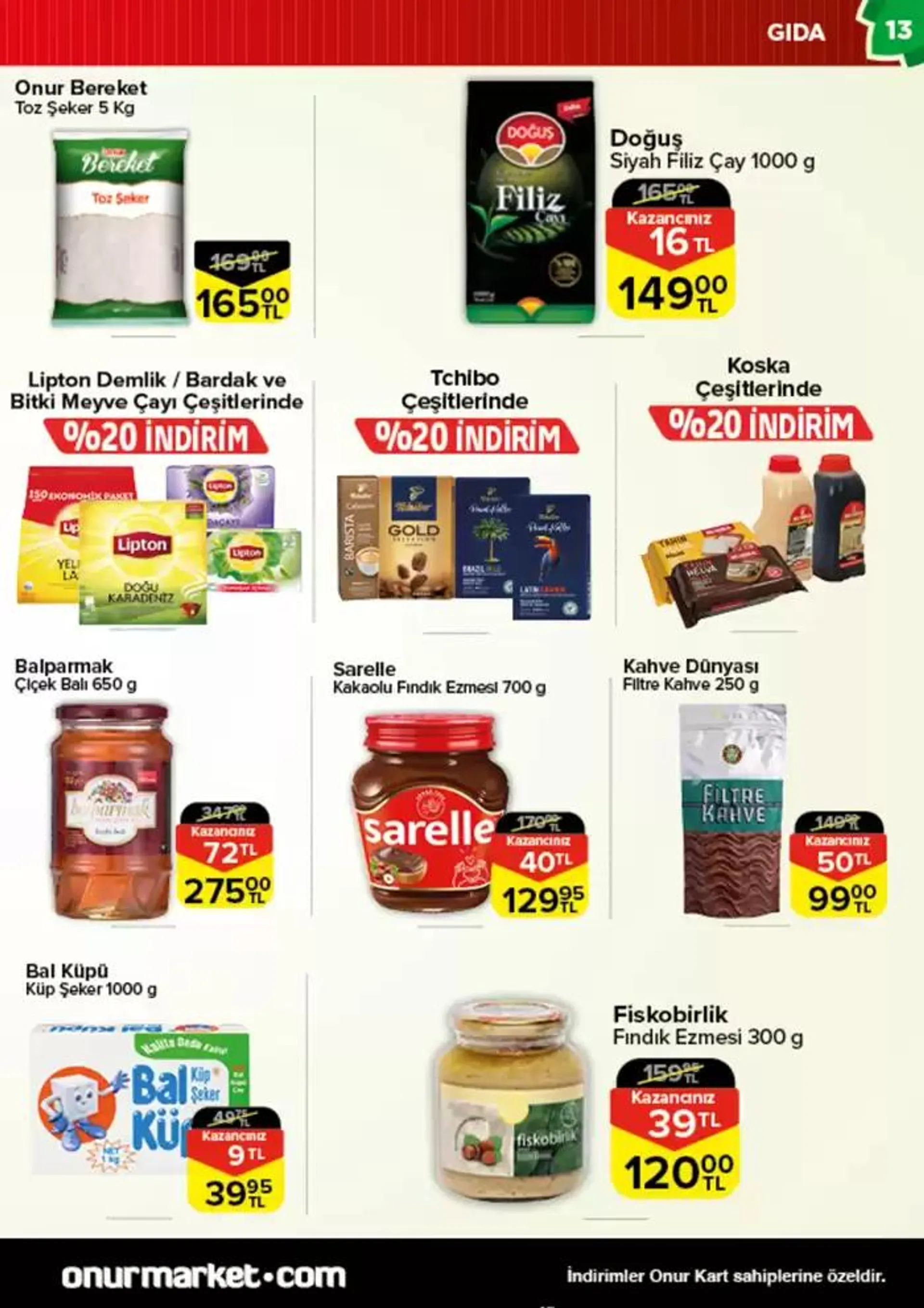 Katalog Onur Market Katalog 20 Aralık - 3 Ocak 2025 - aktüel Sayfa 13