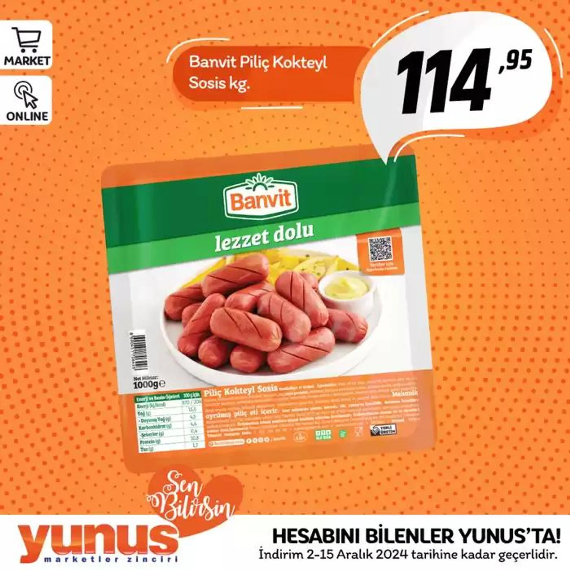 Katalog Yunus Market katalog 5 Aralık - 19 Aralık 2024 - aktüel Sayfa 2