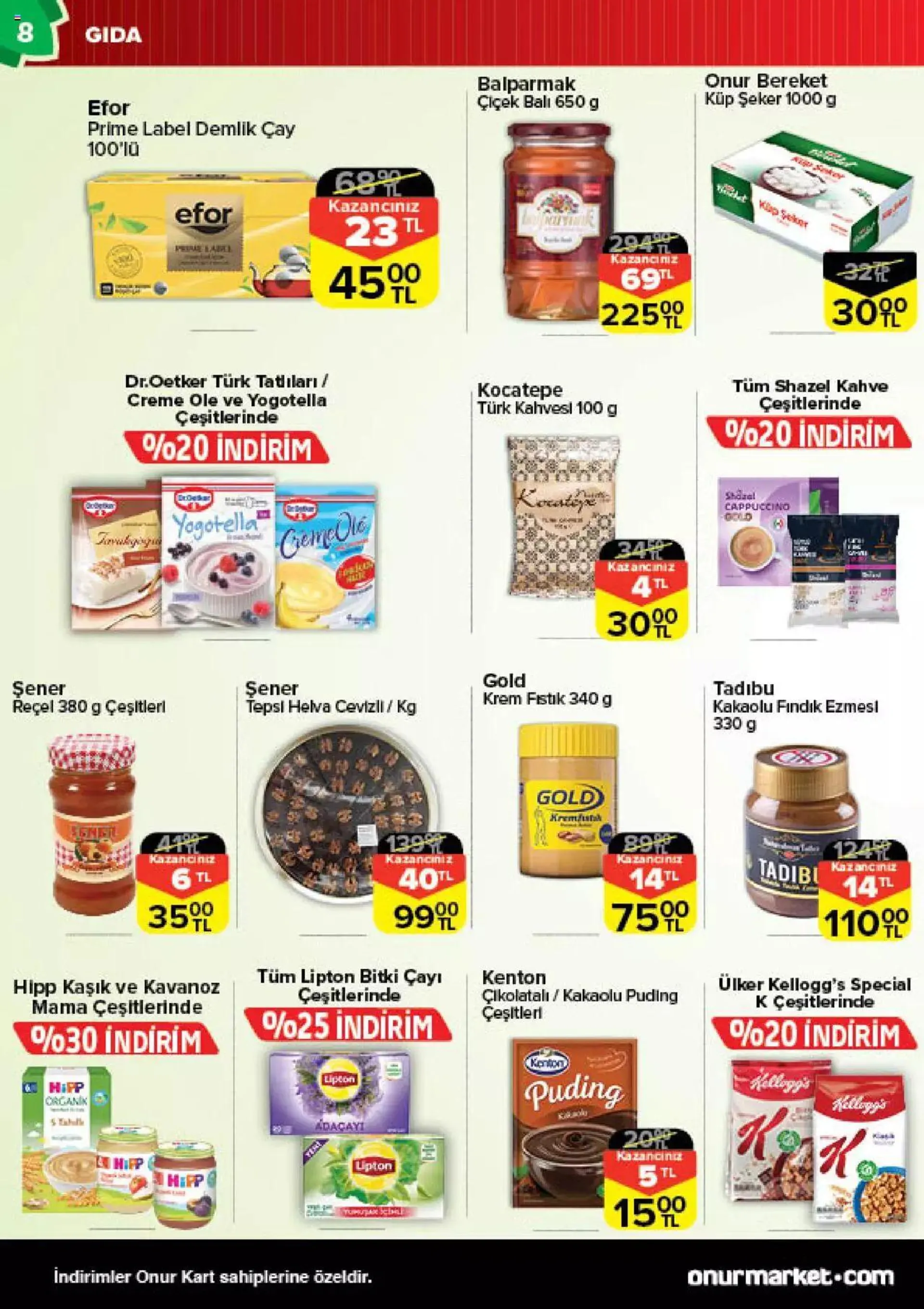 Katalog Onur Market Katalog Bursa 11 Nisan - 24 Nisan 2024 - aktüel Sayfa 8