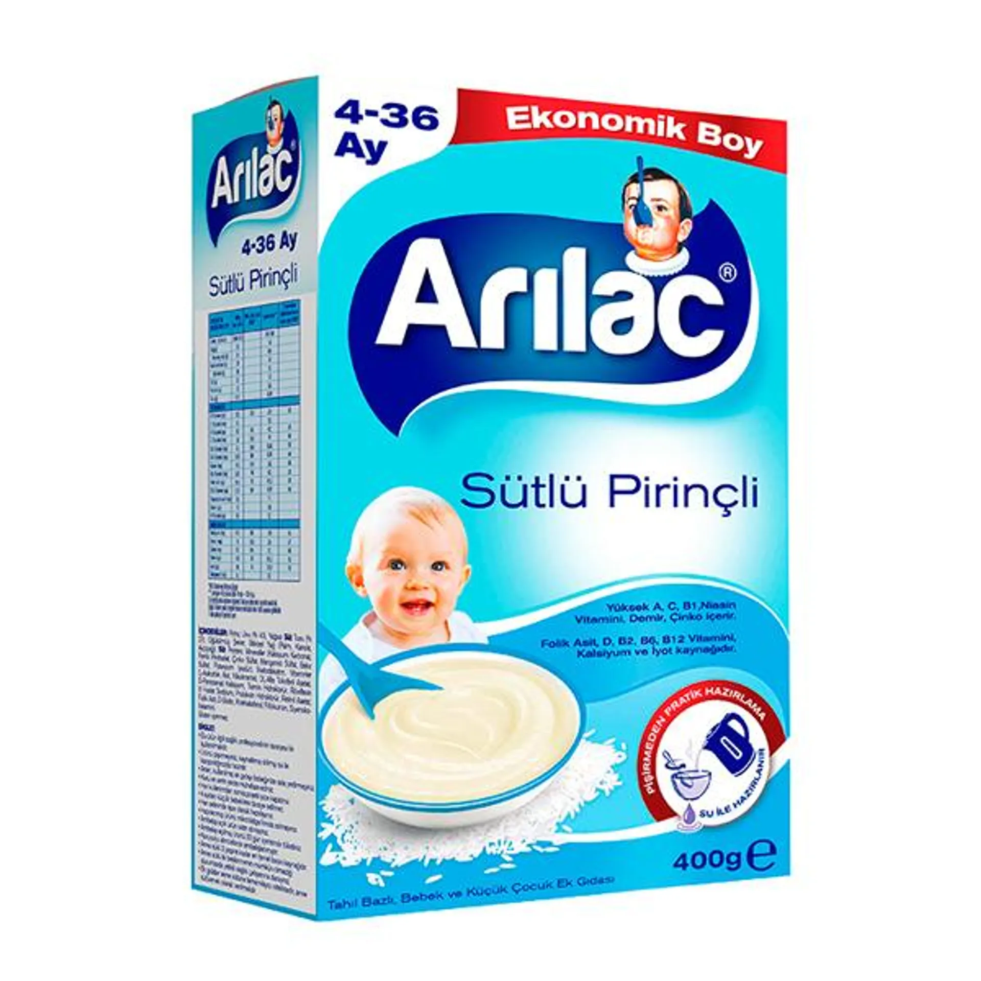 Arılac 400 Gr Sütlü Pirinçli