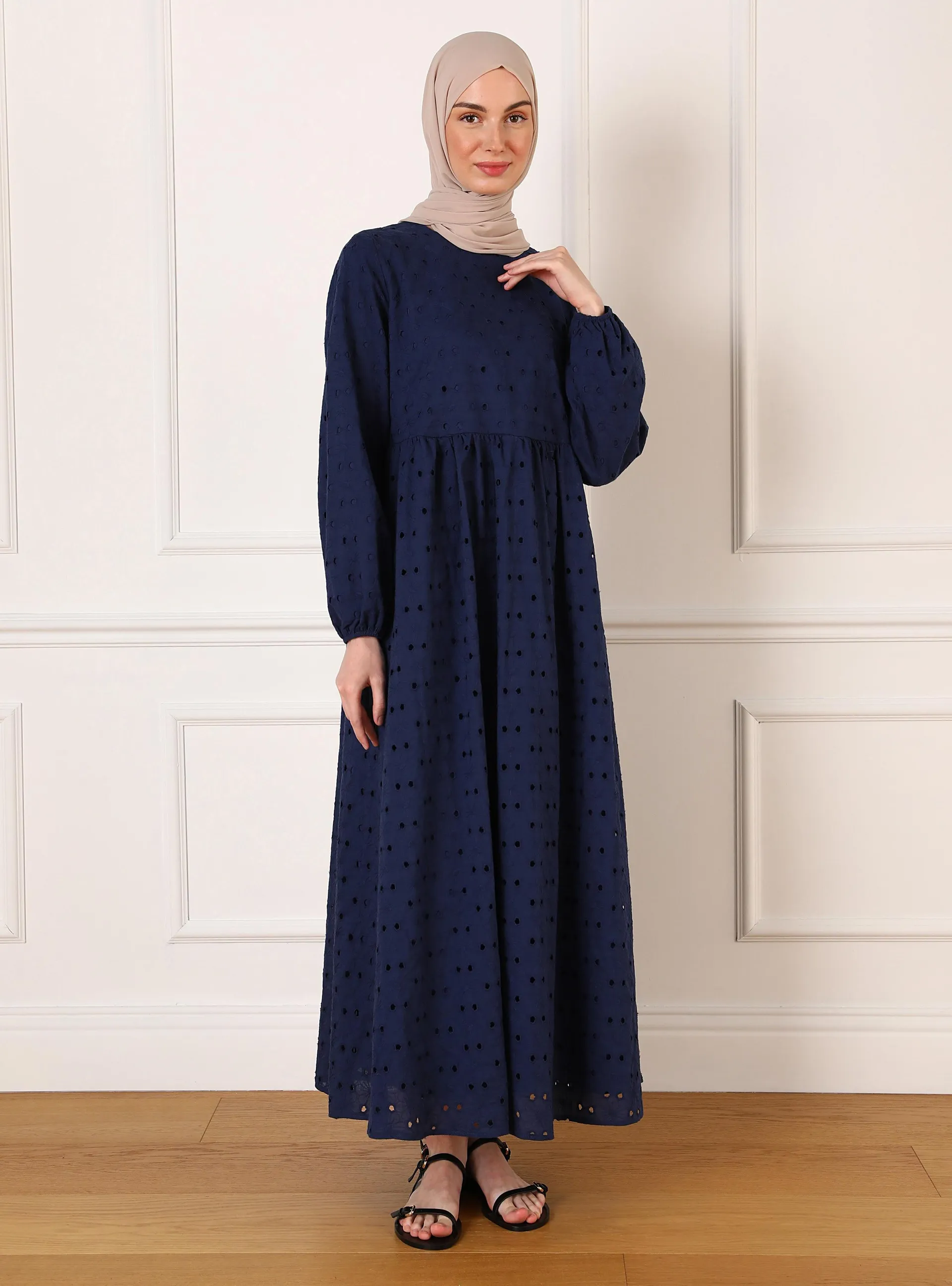 Navy Blue - Modest Dress