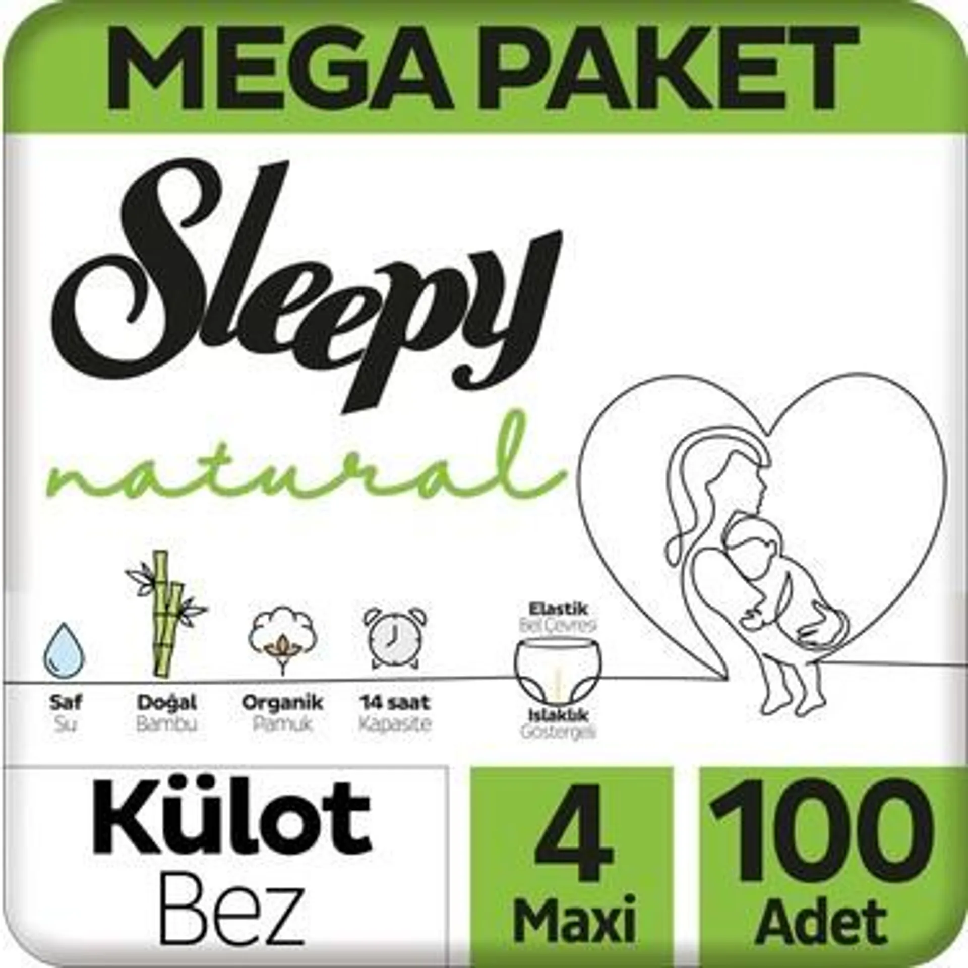 Sleepy Ntrl Mega Klt Maxi 100 Lü